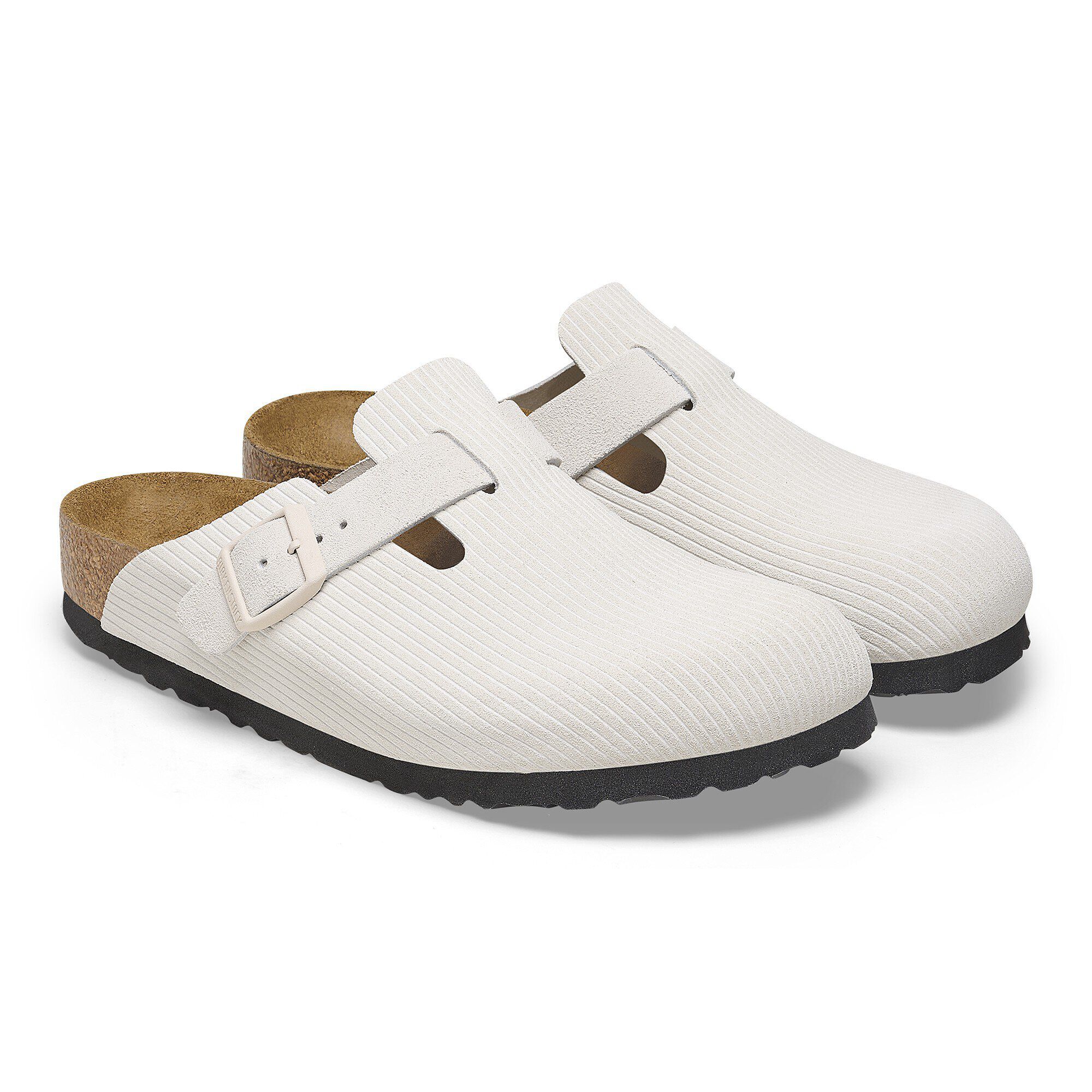 Boston Suede Leather Corduroy Antique White - Image 7