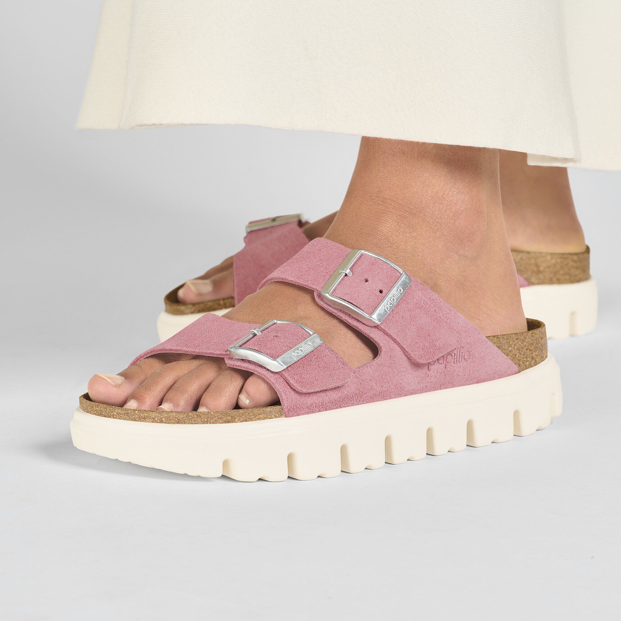 Arizona Chunky Suede Leather Candy Pink - Image 7