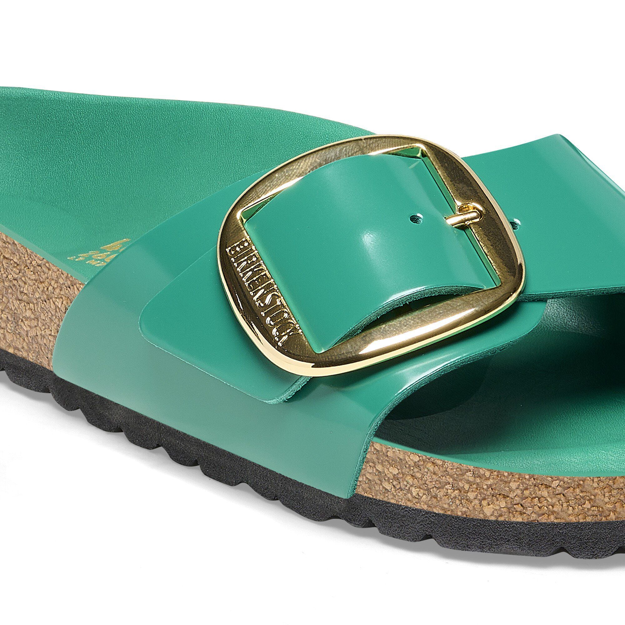 Madrid Big Buckle Natural Leather Patent - Image 5