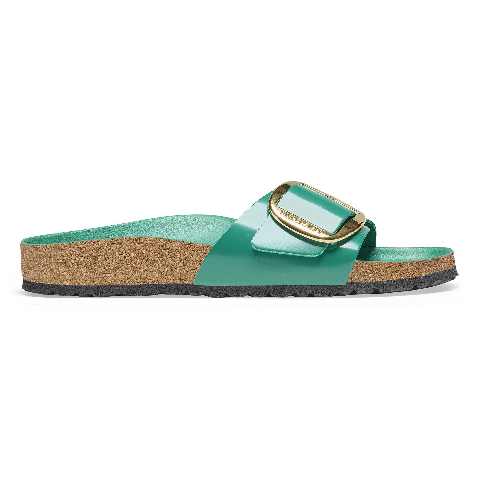 Madrid Big Buckle Natural Leather Patent - Image 3