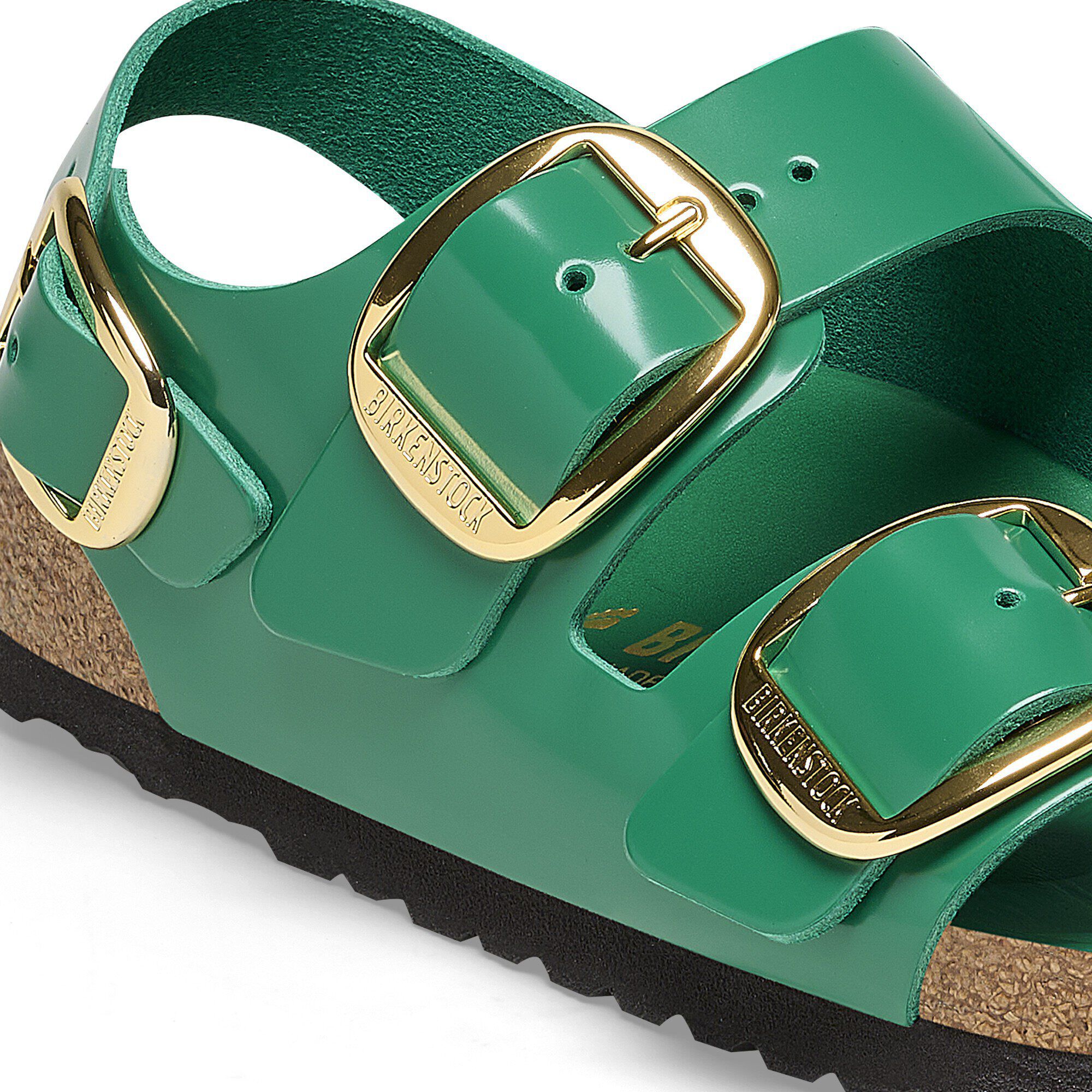 Milano Big Buckle Natural Leather Patent - Image 6