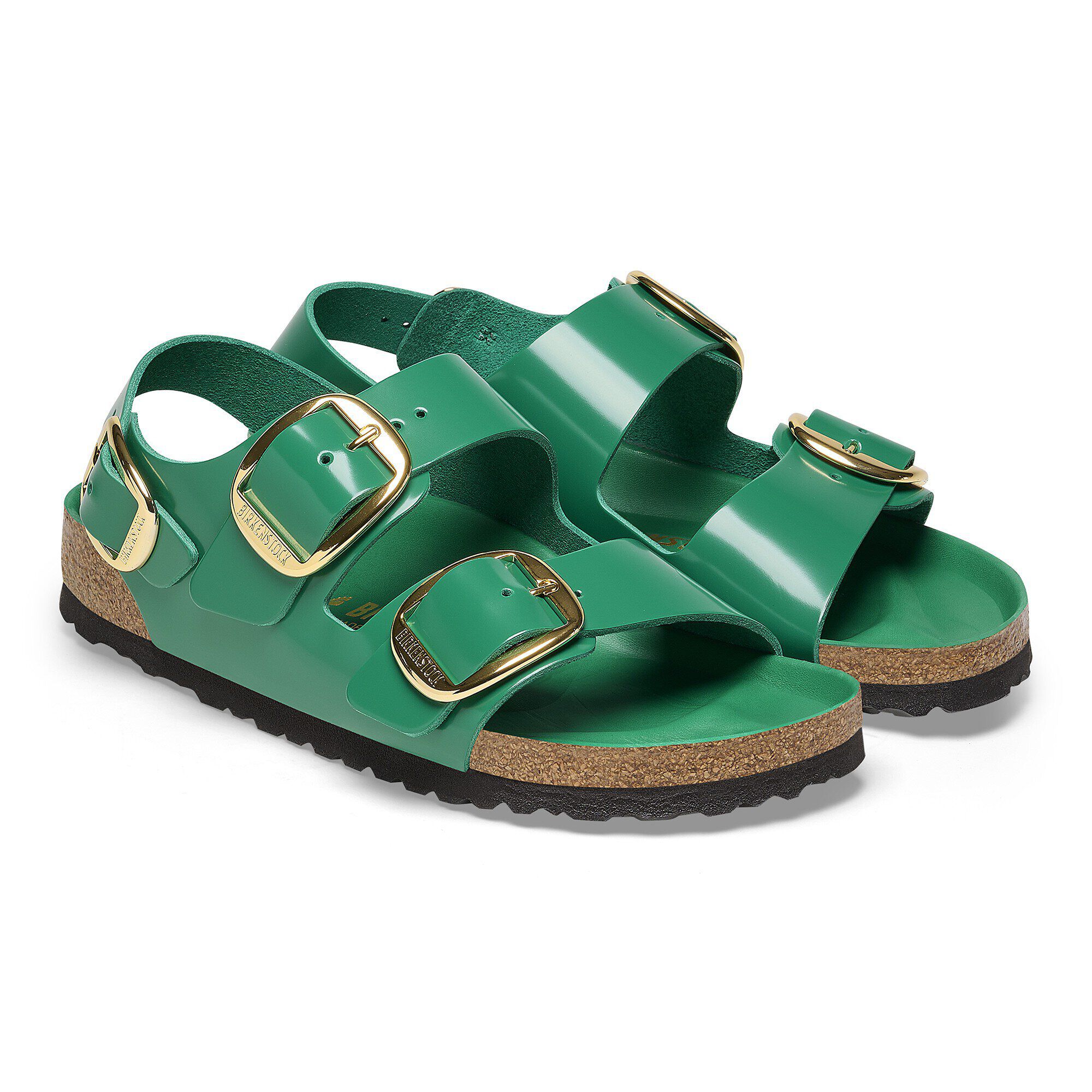 Milano Big Buckle Natural Leather Patent - Image 4