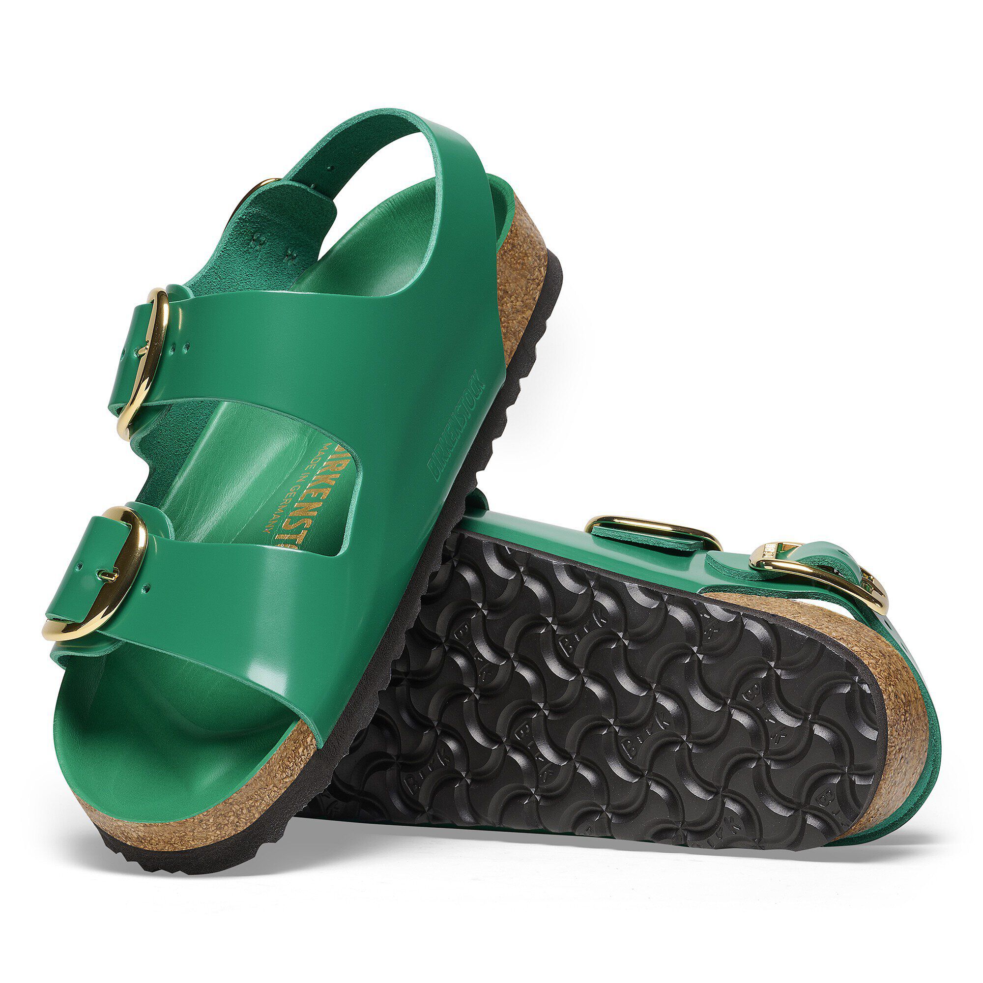 Milano Big Buckle Natural Leather Patent - Image 5