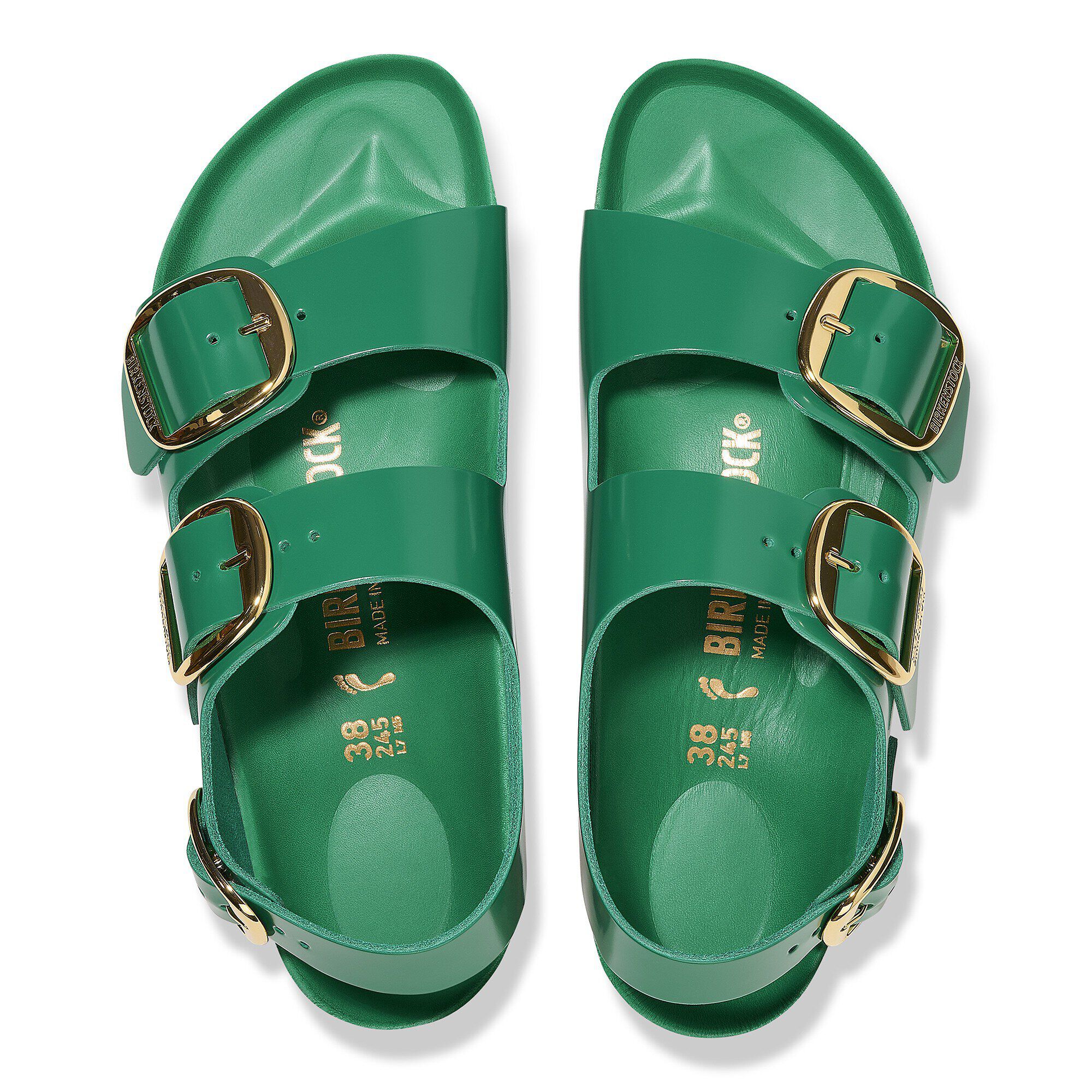 Milano Big Buckle Natural Leather Patent - Image 2