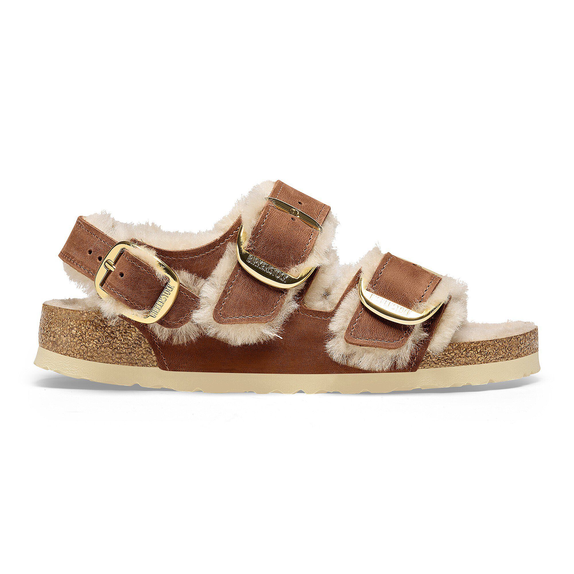 Milano Big Buckle Shearling Natural Leather Oiled - Image 3
