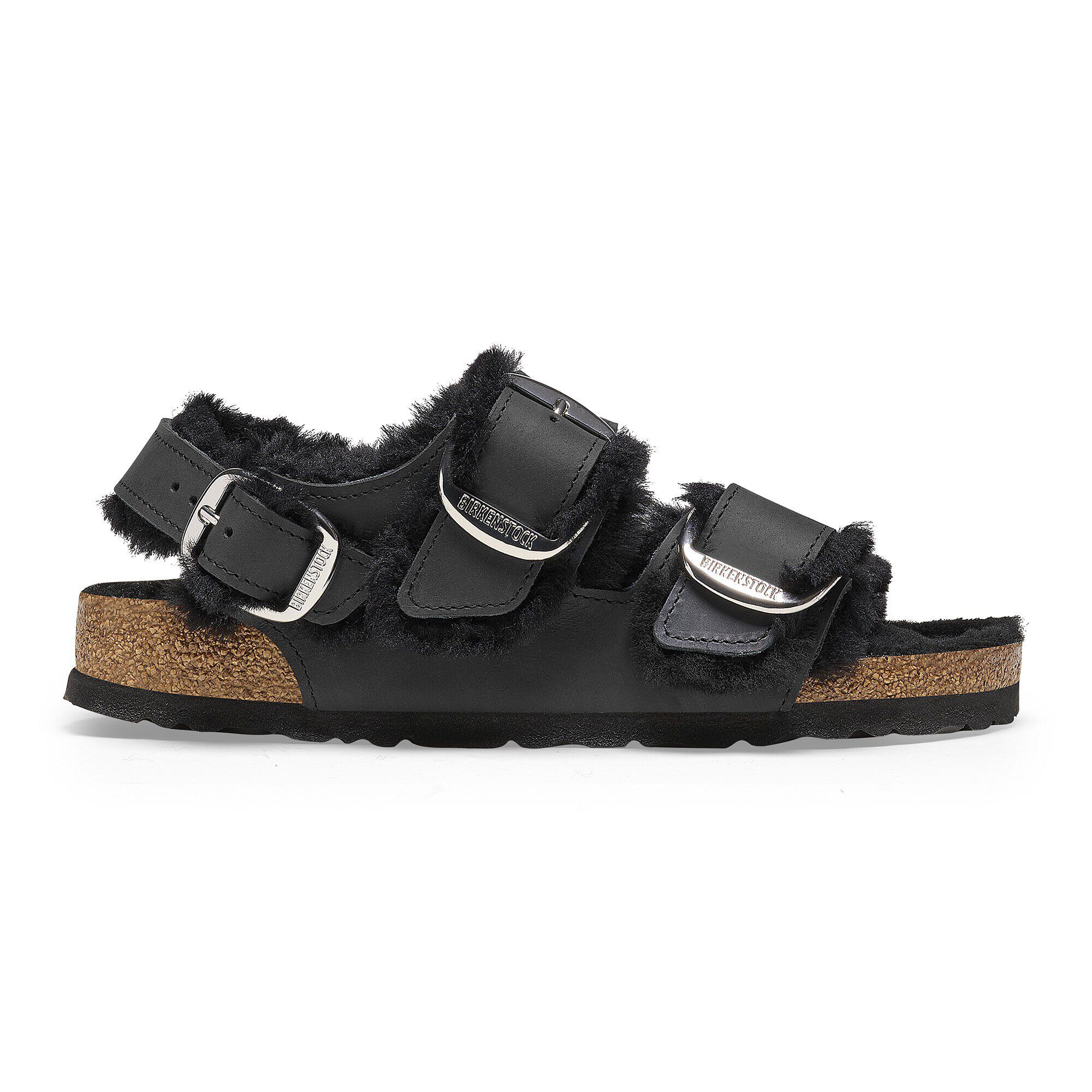 Milano Big Buckle Shearling Natural Leather Oiled - Image 3