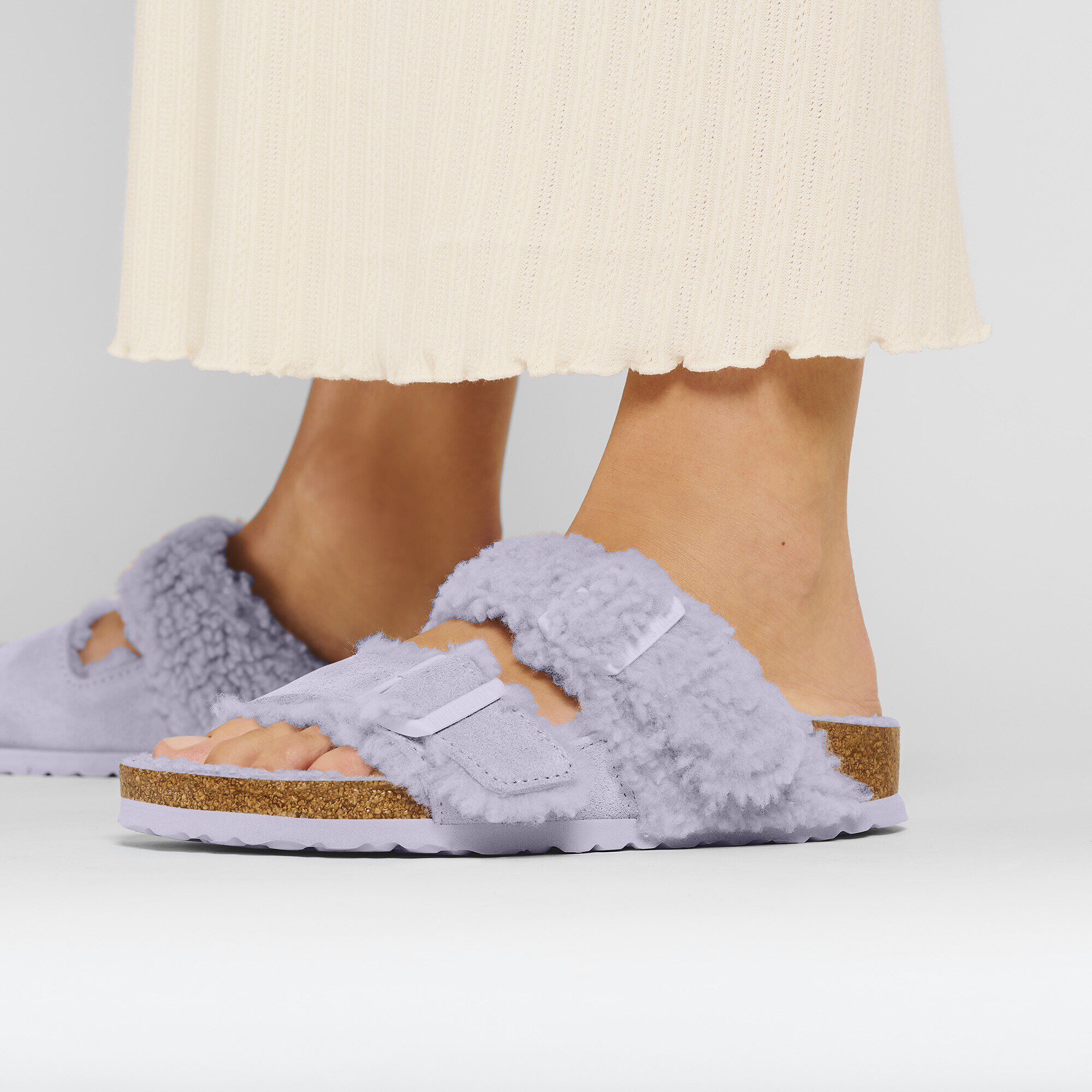 Arizona Teddy Split Suede Leather/Fur - Image 5