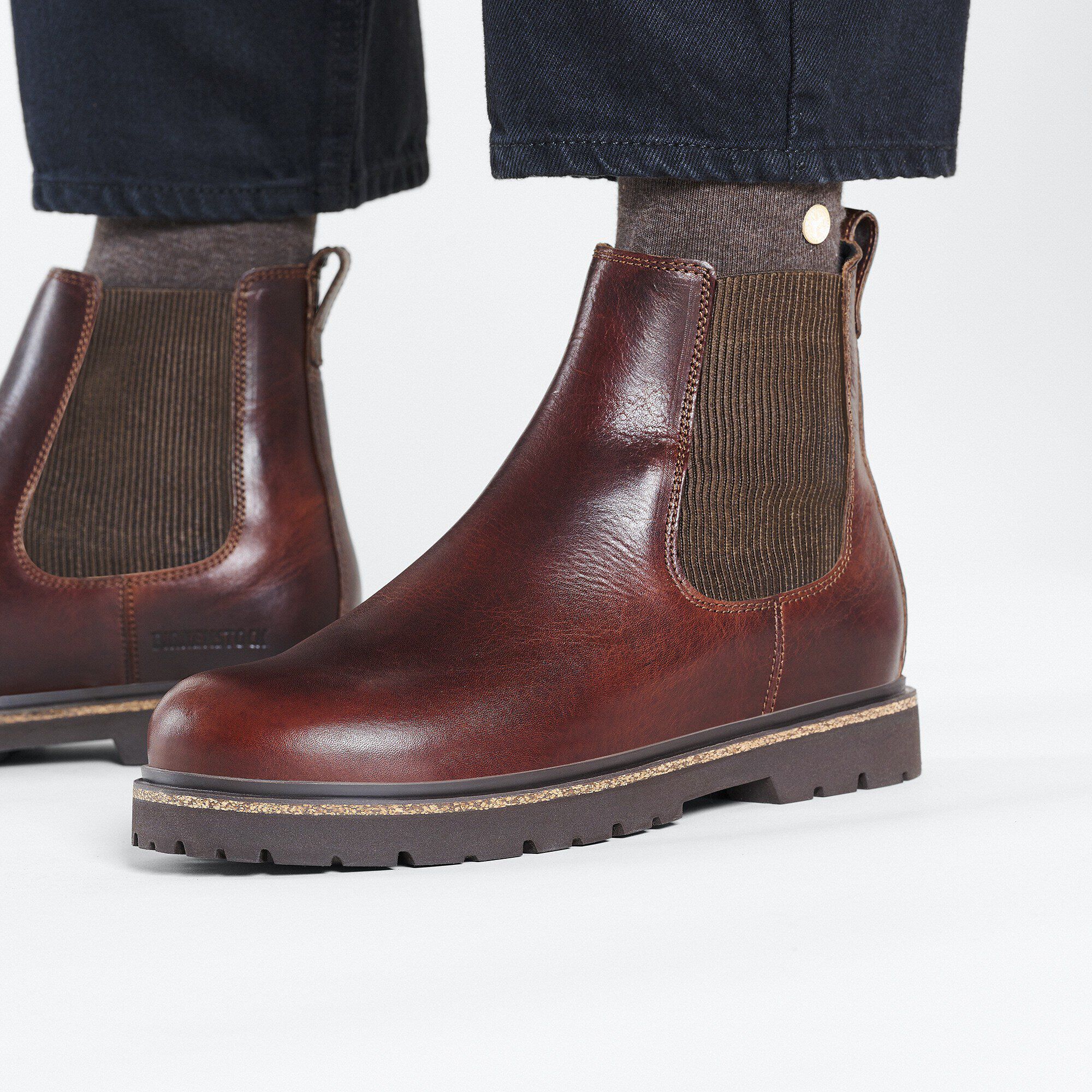Highwood Slip On Men Leather Chocolate - Image 7