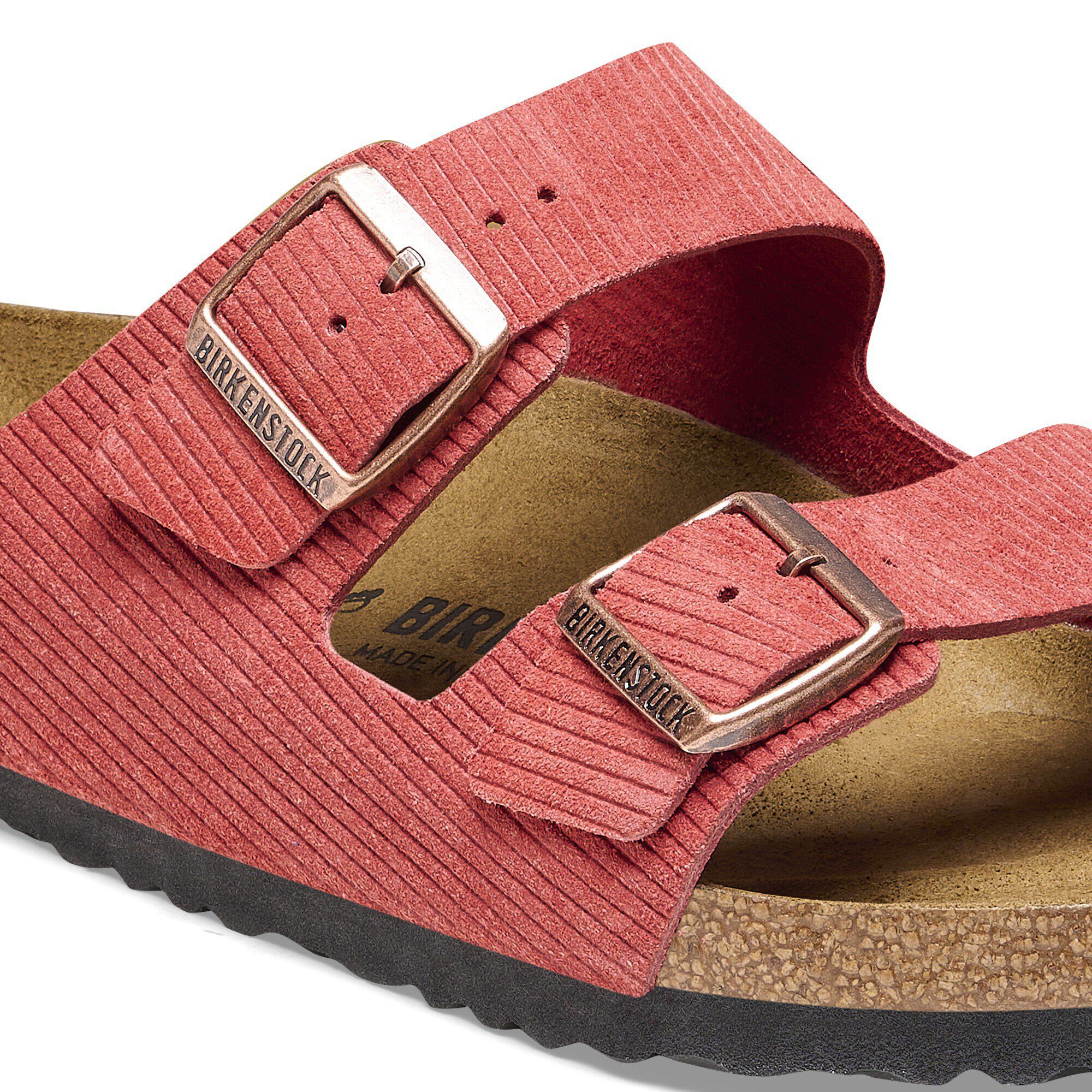 Arizona Suede Embossed Corduroy Sienna Red - Image 6