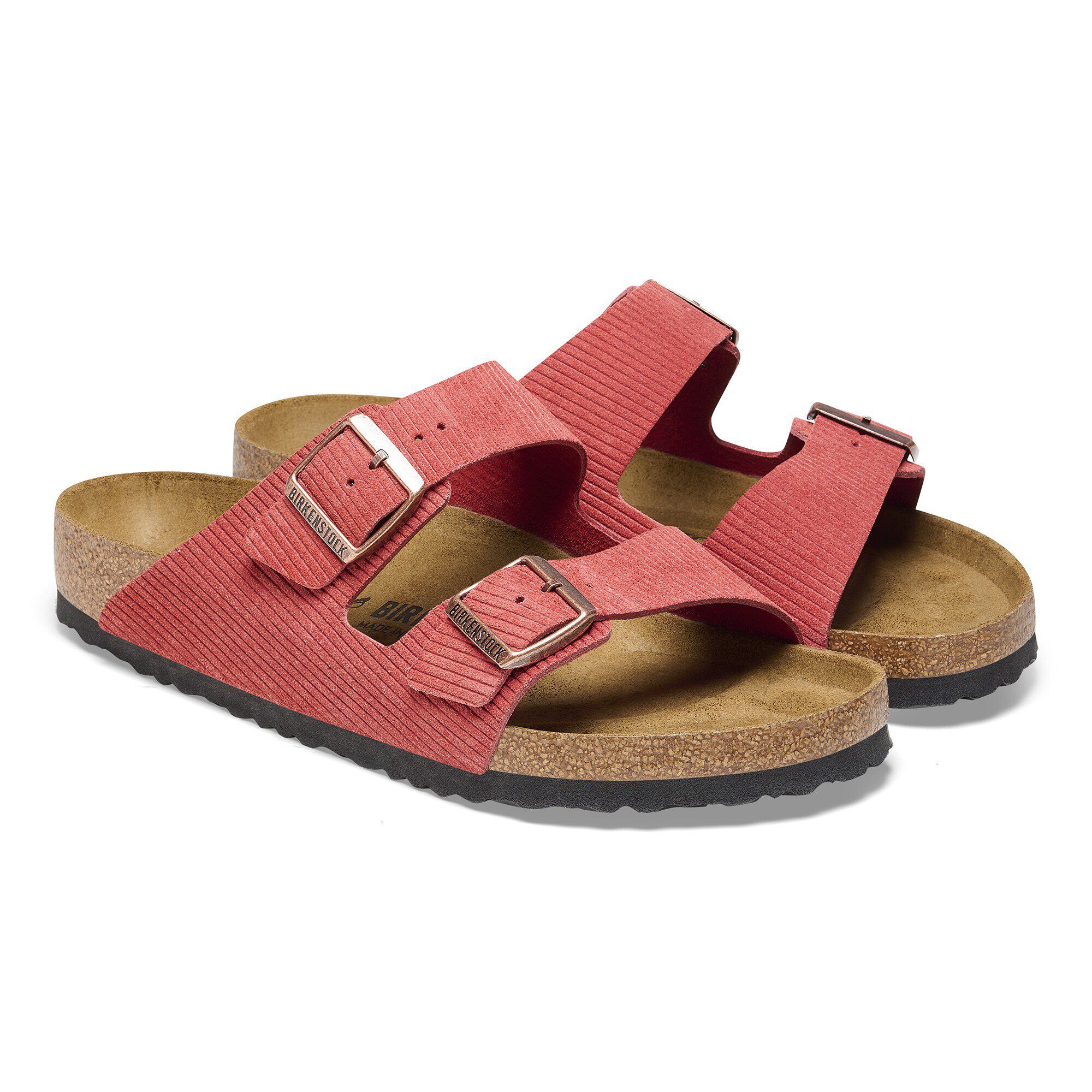 Arizona Suede Embossed Corduroy Sienna Red - Image 5