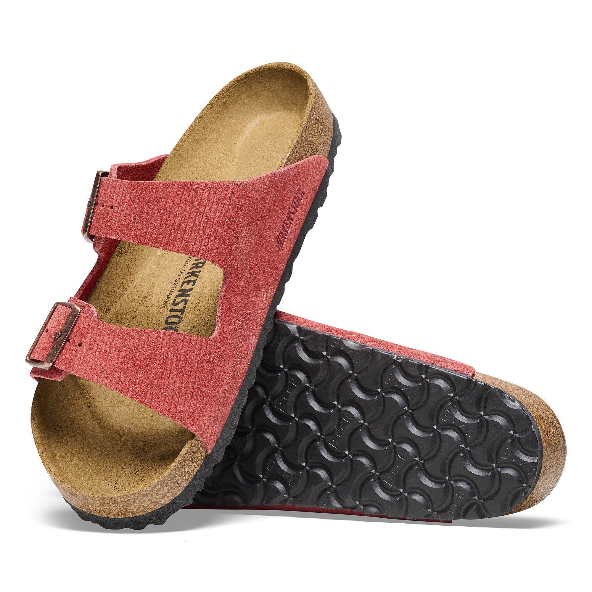 Arizona Suede Embossed Corduroy Sienna Red - Image 10