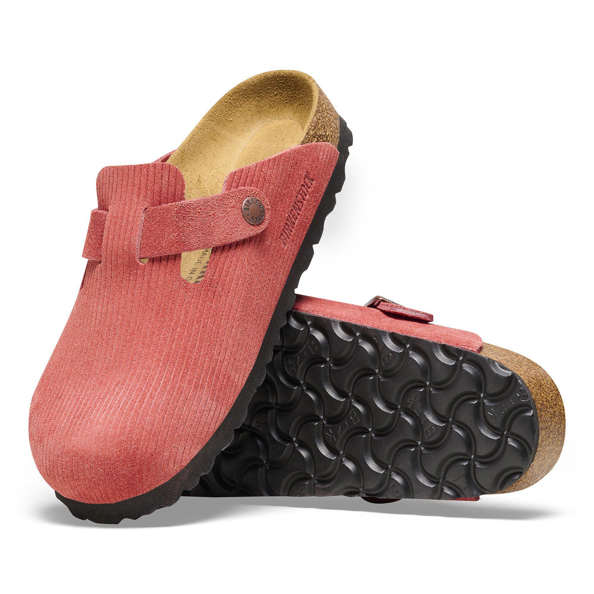 Boston Suede Embossed Corduroy Sienna Red - Image 4