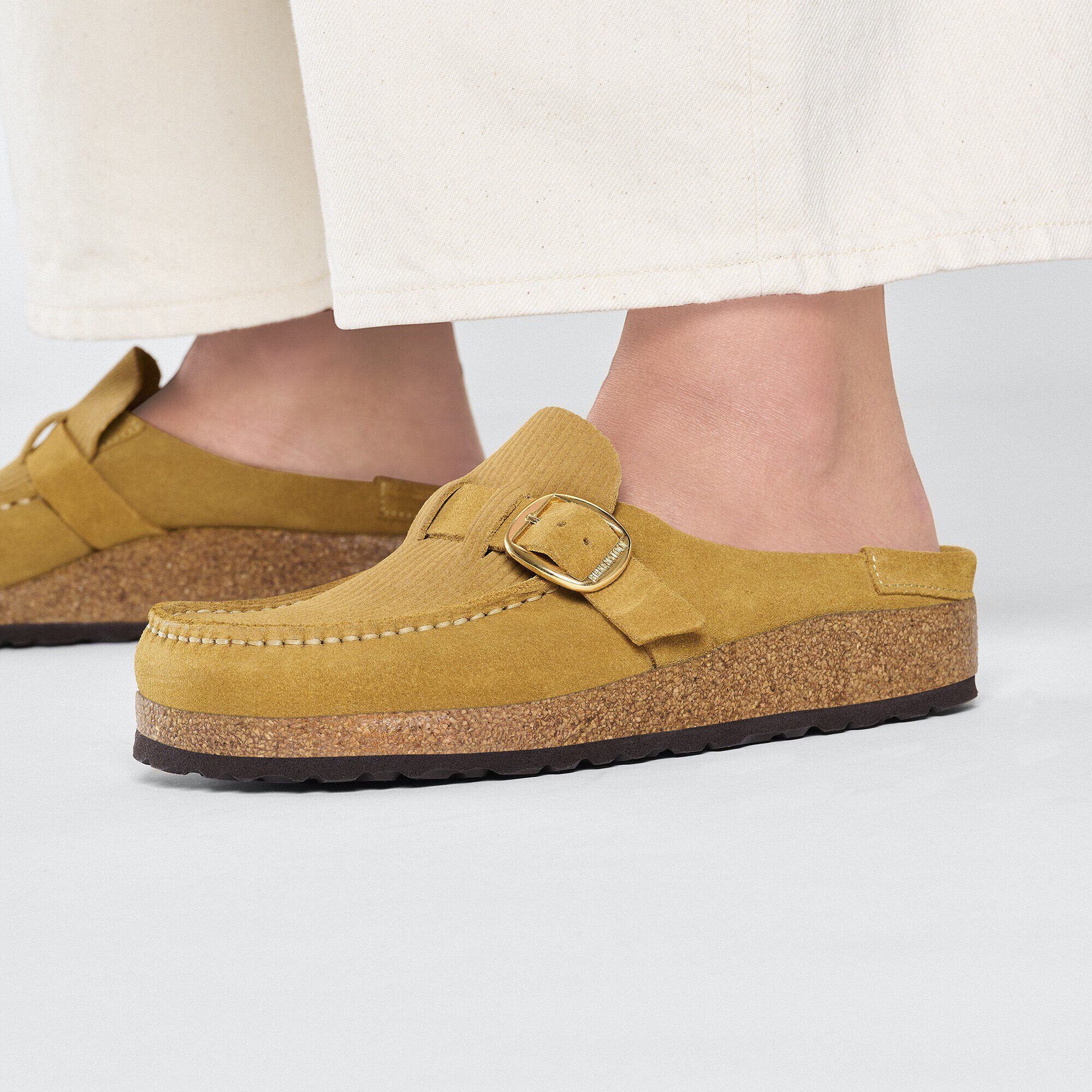 Buckley Suede Embossed Corduroy Cork Brown - Image 8