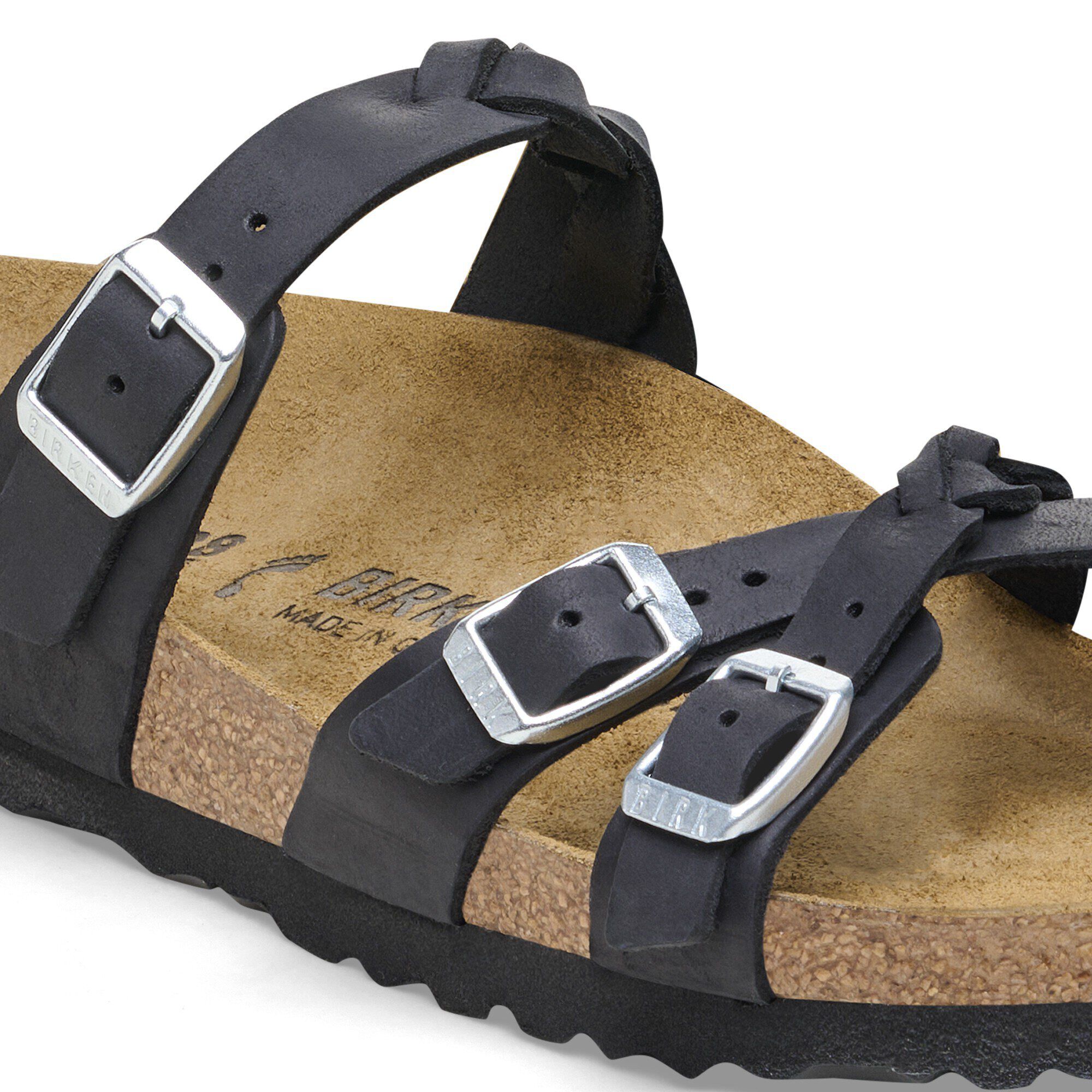 Franca Braided Oiled Leather Black - Image 5