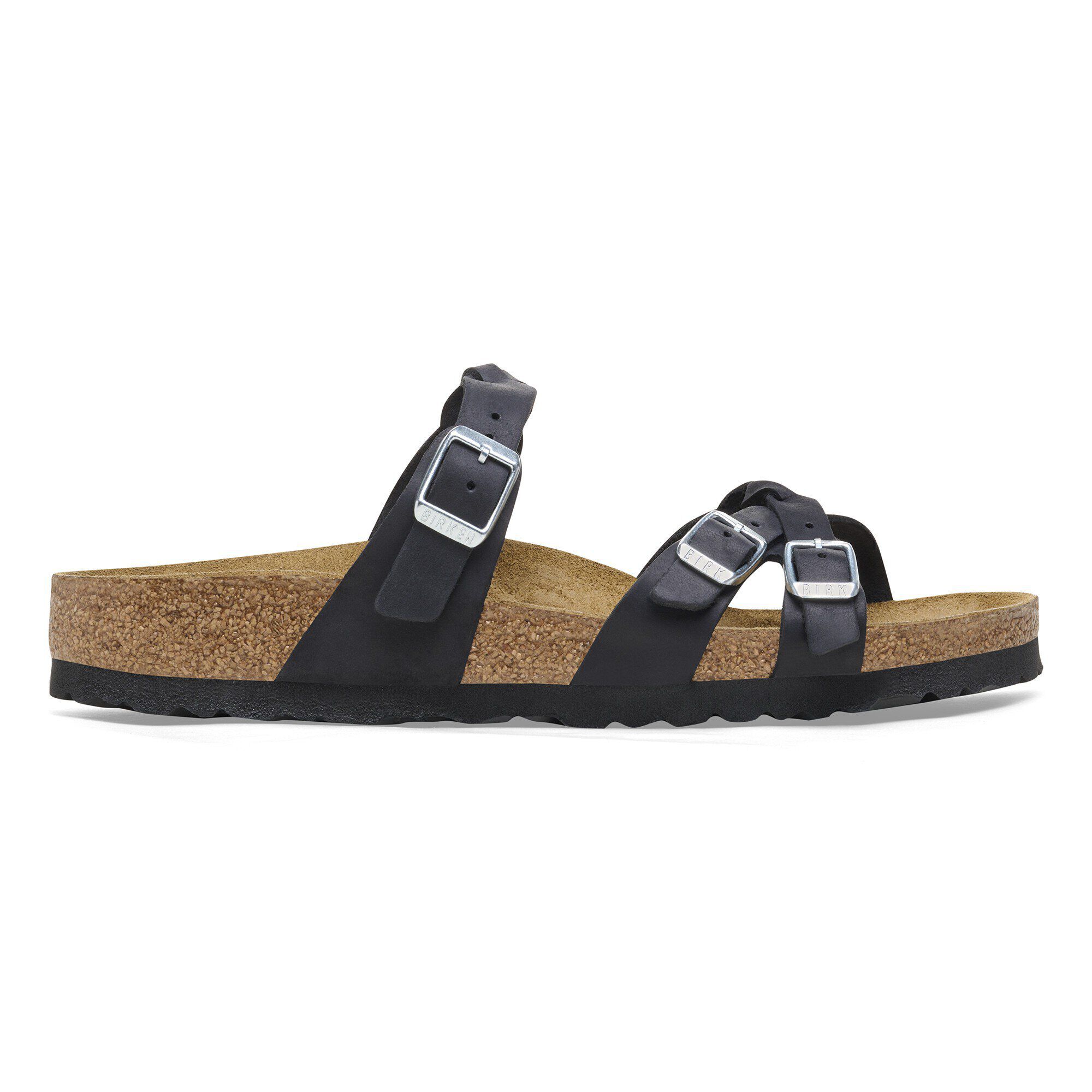 Franca Braided Oiled Leather Black - Image 3