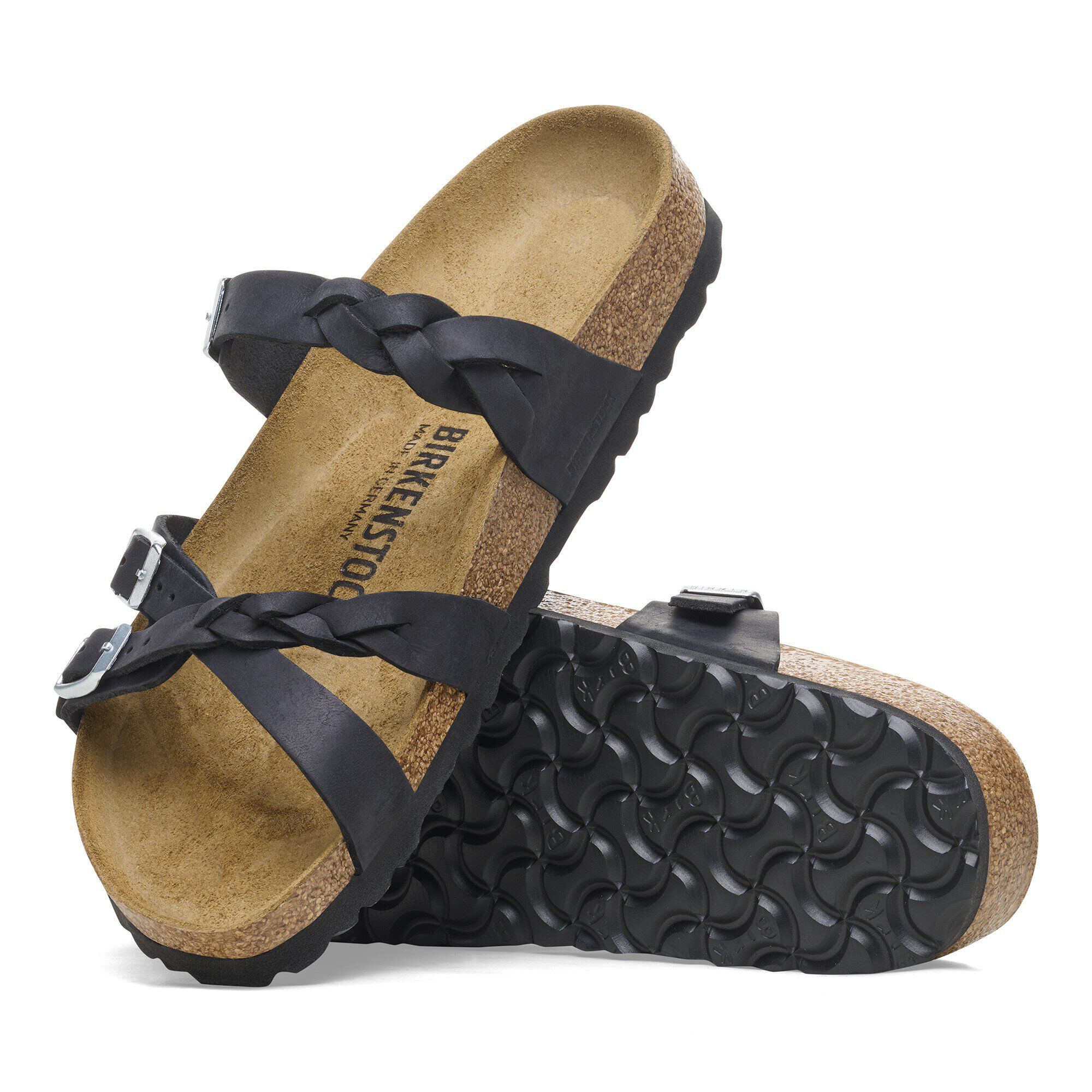 Franca Braided Oiled Leather Black - Image 4