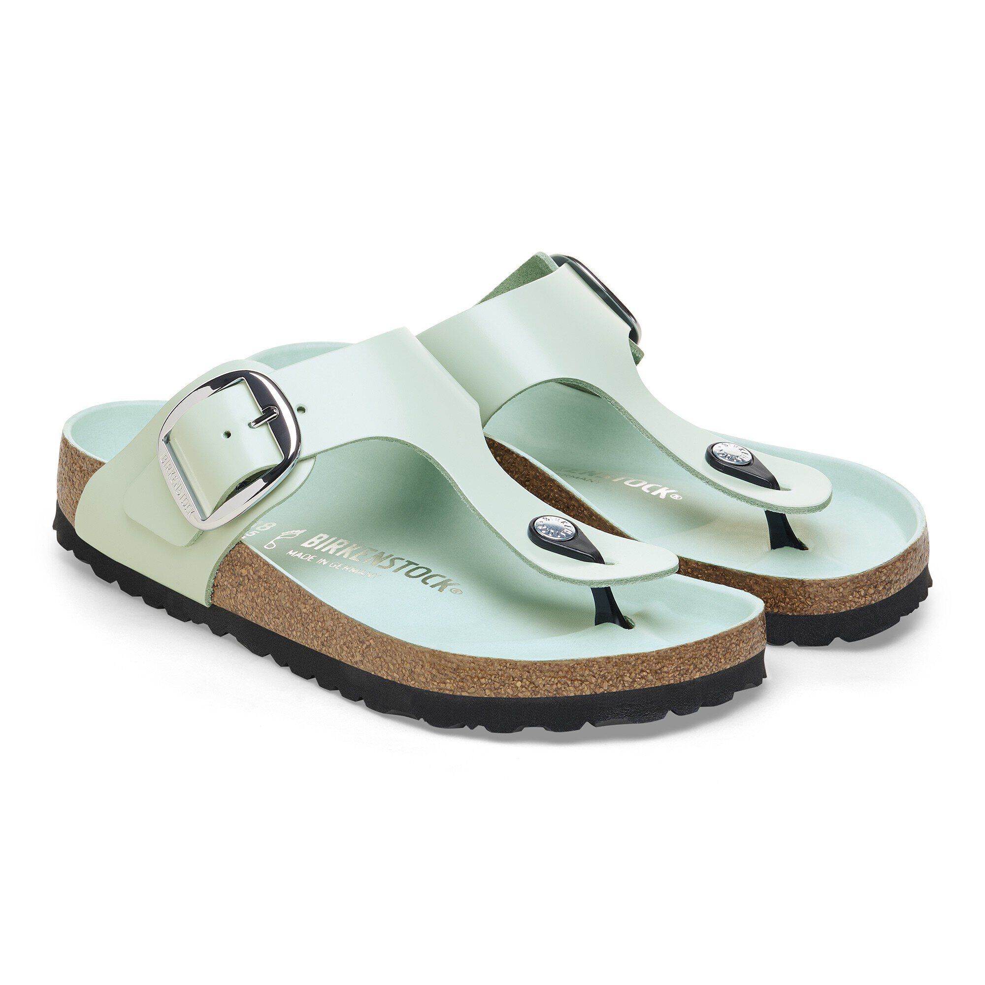 Gizeh Big Buckle Natural Leather Patent - Image 7