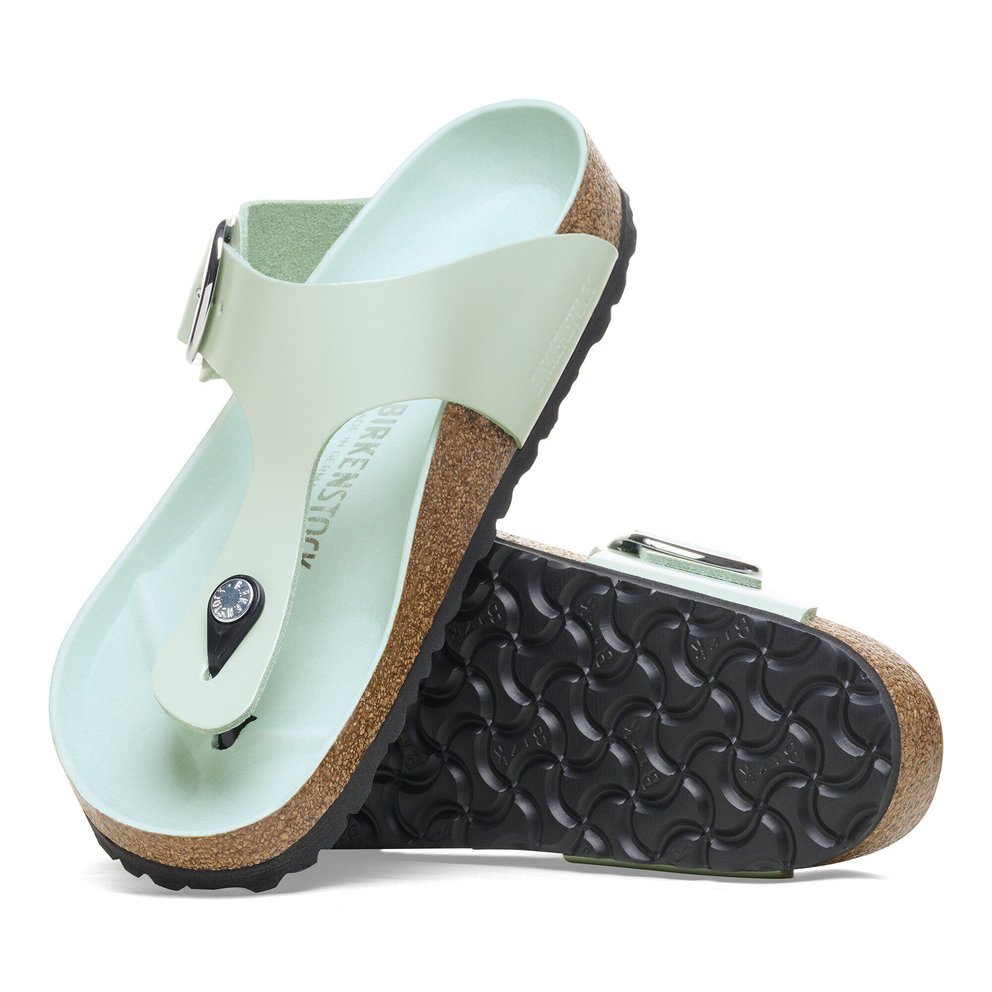 Gizeh Big Buckle Natural Leather Patent - Image 6