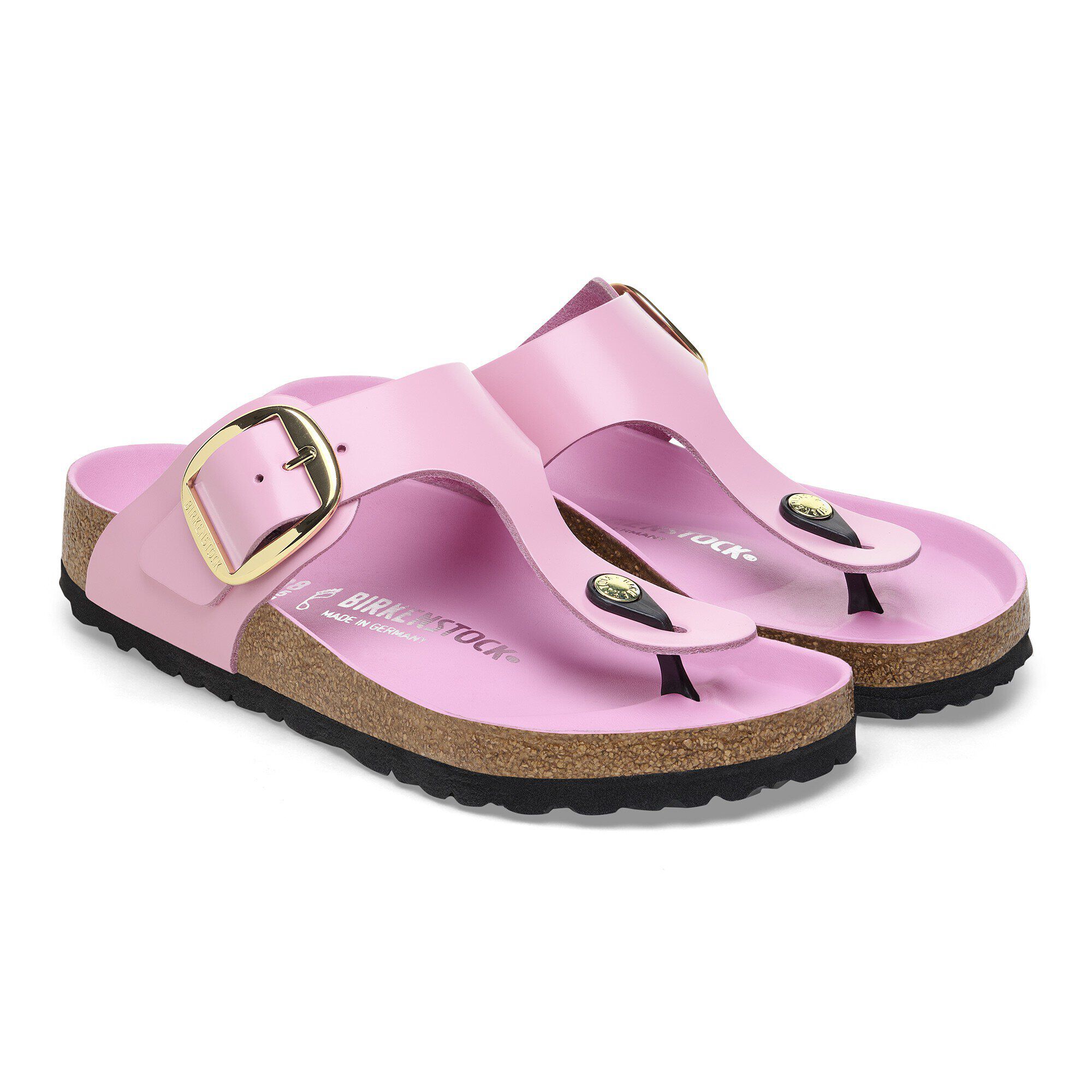 Gizeh Big Buckle Natural Leather Patent - Image 4