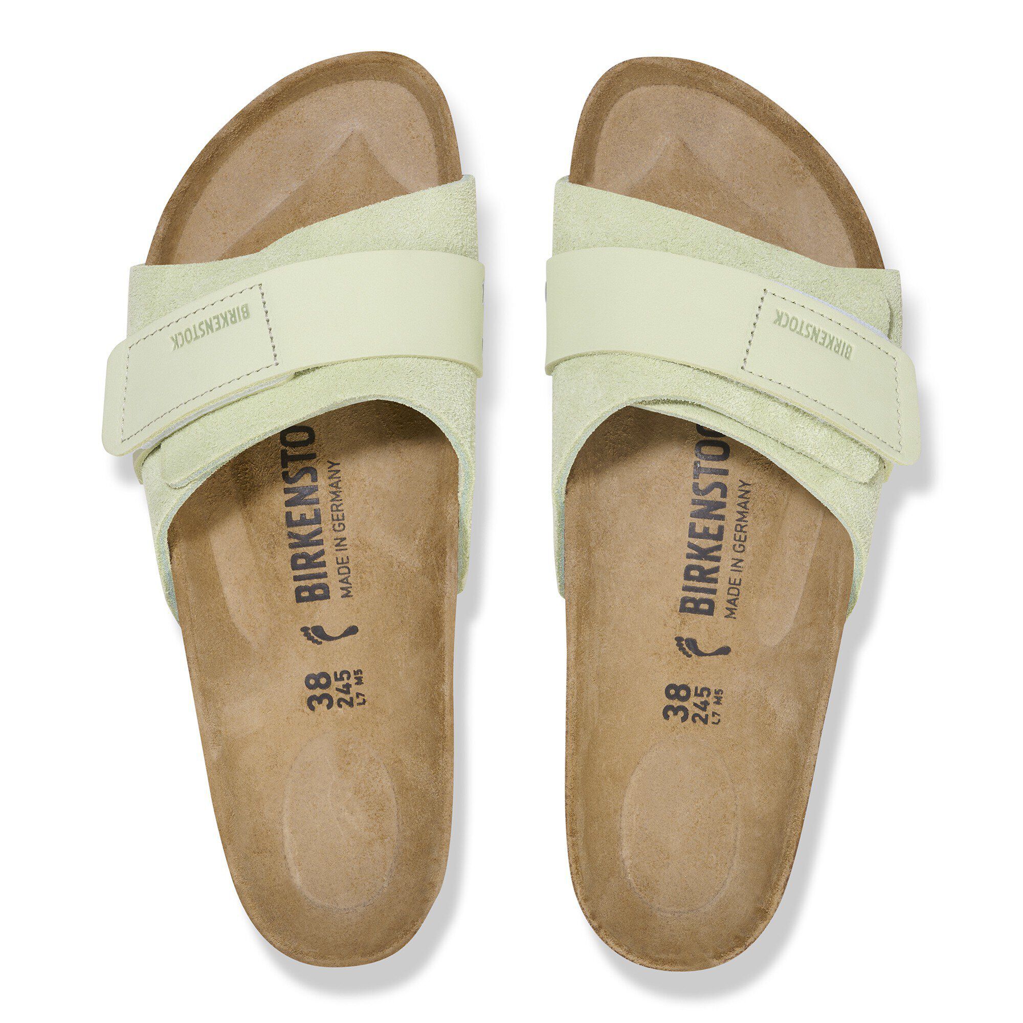 Oita Suede Leather Faded Lime - Image 2