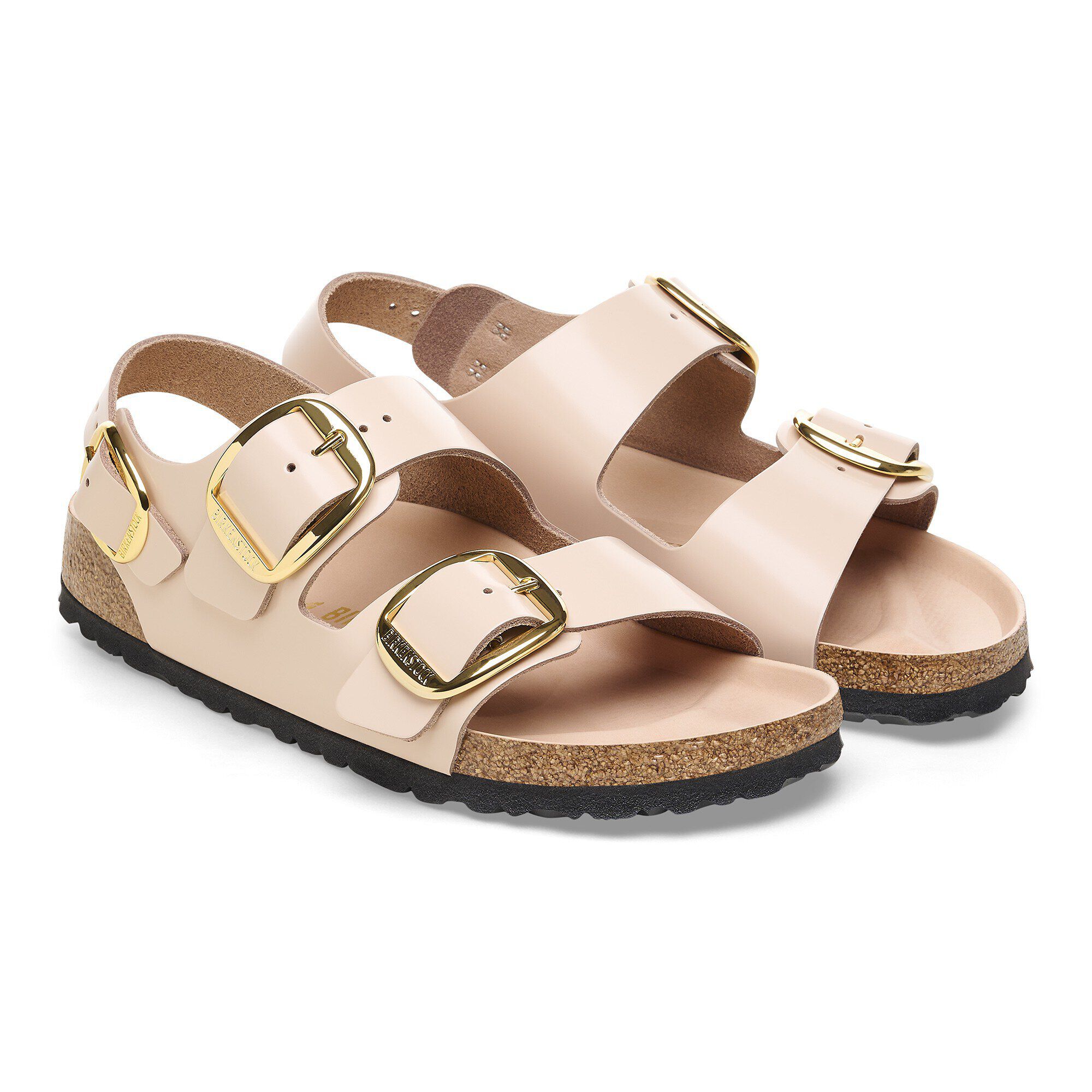 Milano Big Buckle Natural Leather Patent - Image 7