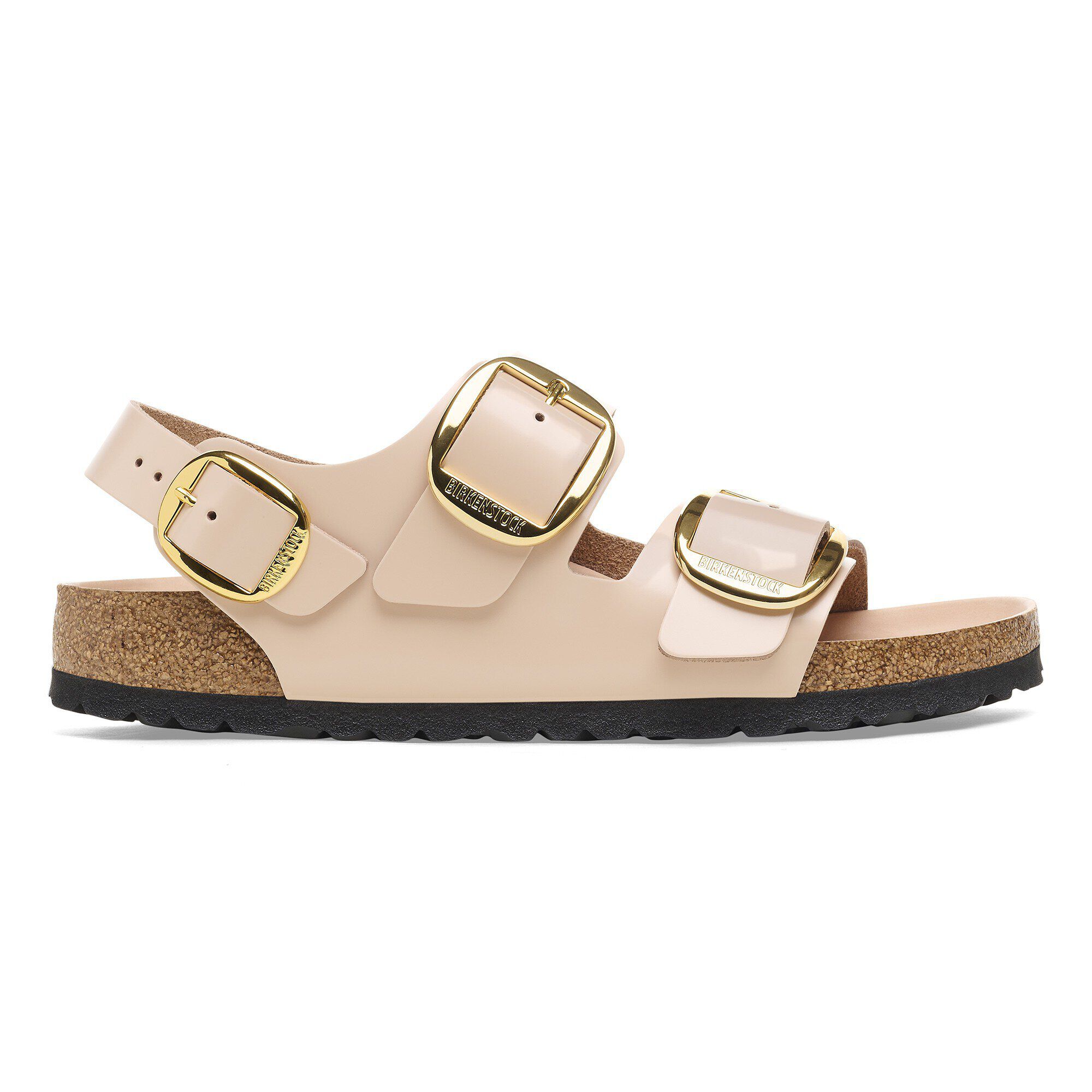 Milano Big Buckle Natural Leather Patent - Image 3