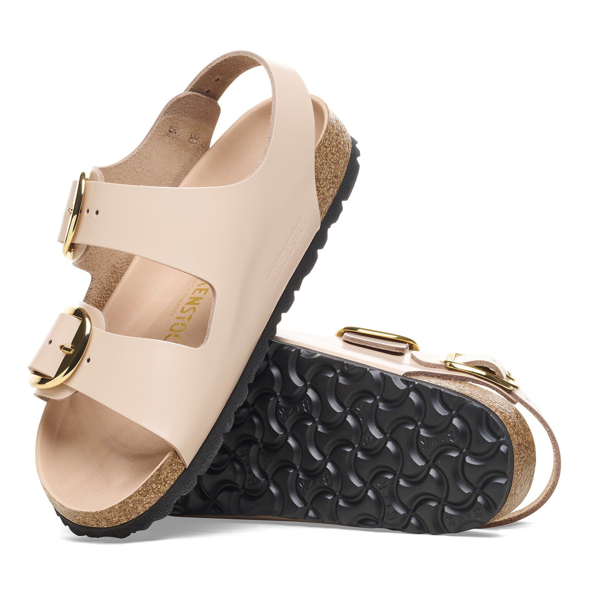Milano Big Buckle Natural Leather Patent - Image 5