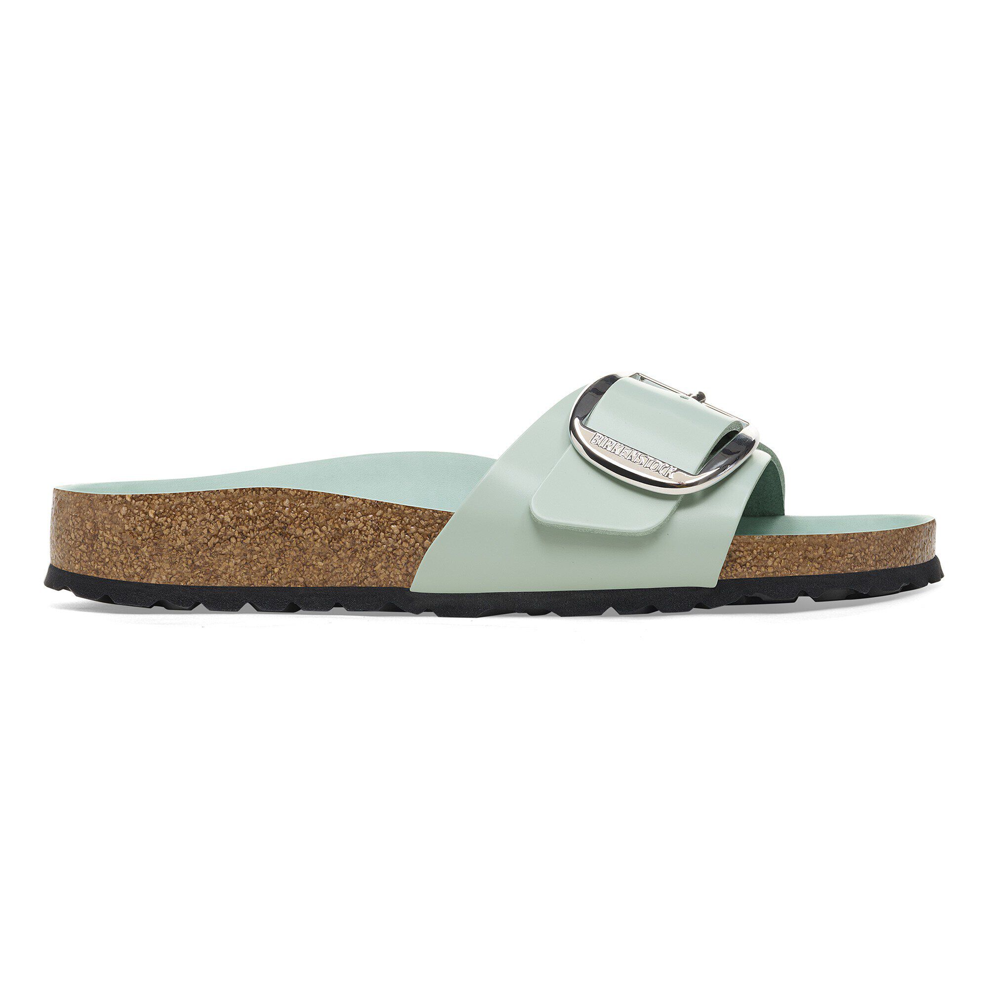 Madrid Big Buckle Natural Leather Patent - Image 3