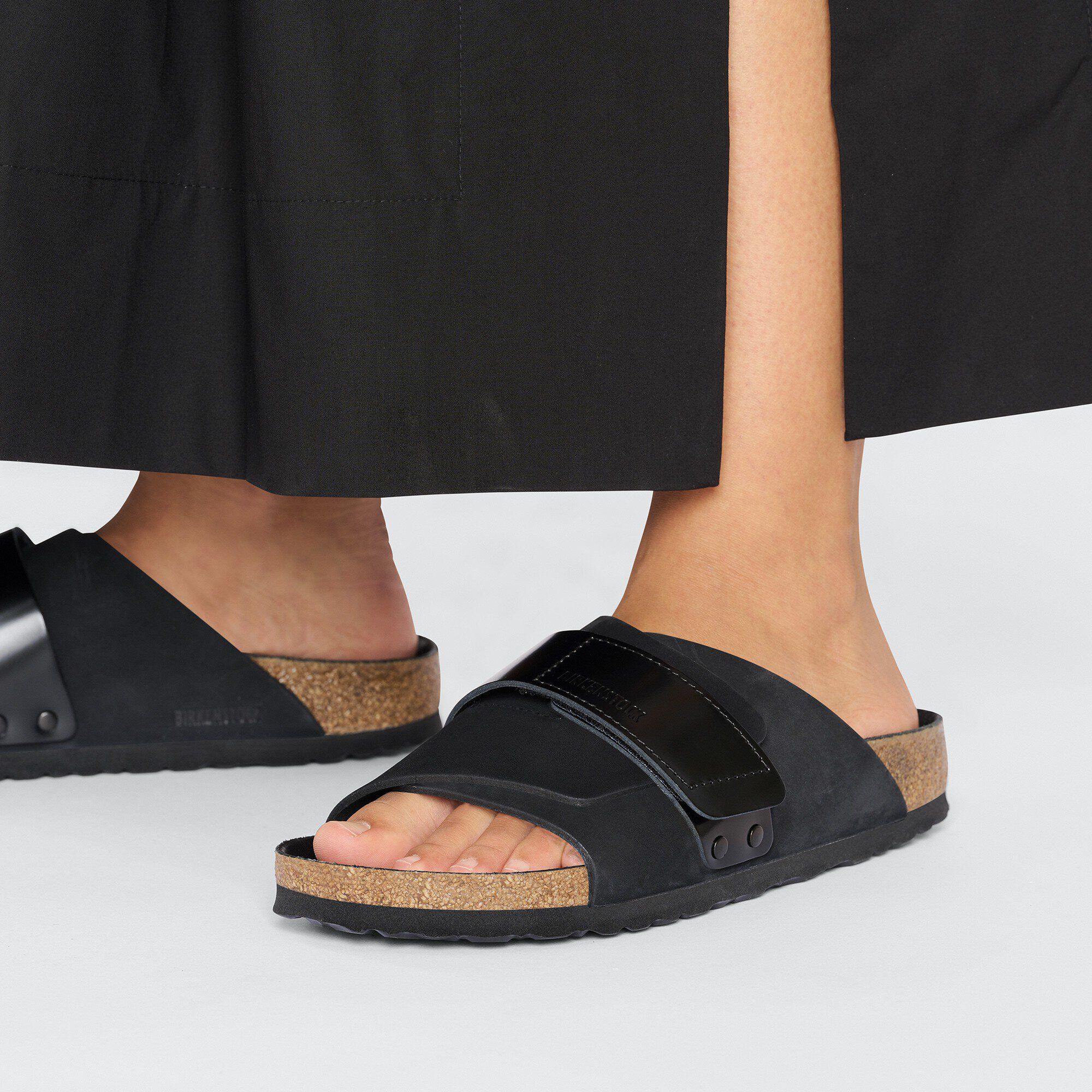 Kyoto Nubuck Leather Black - Image 6