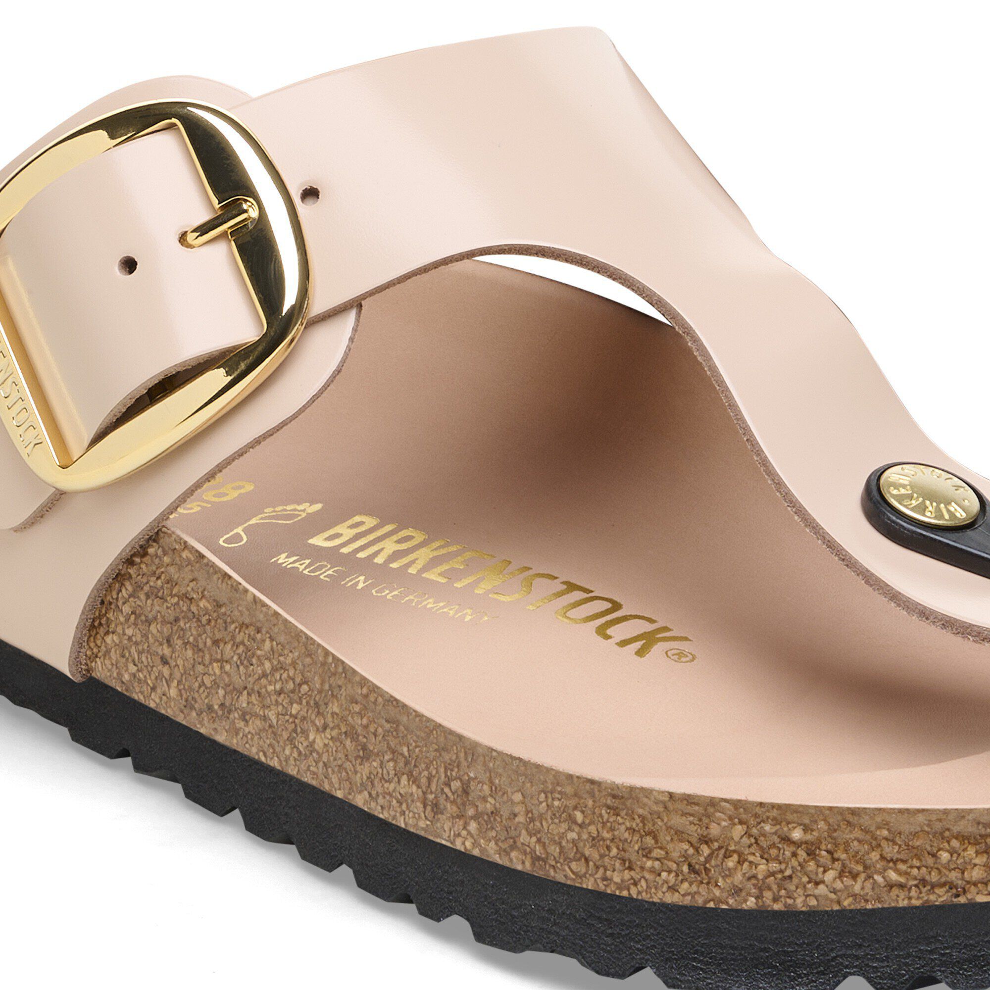 Gizeh Big Buckle Natural Leather Patent - Image 5
