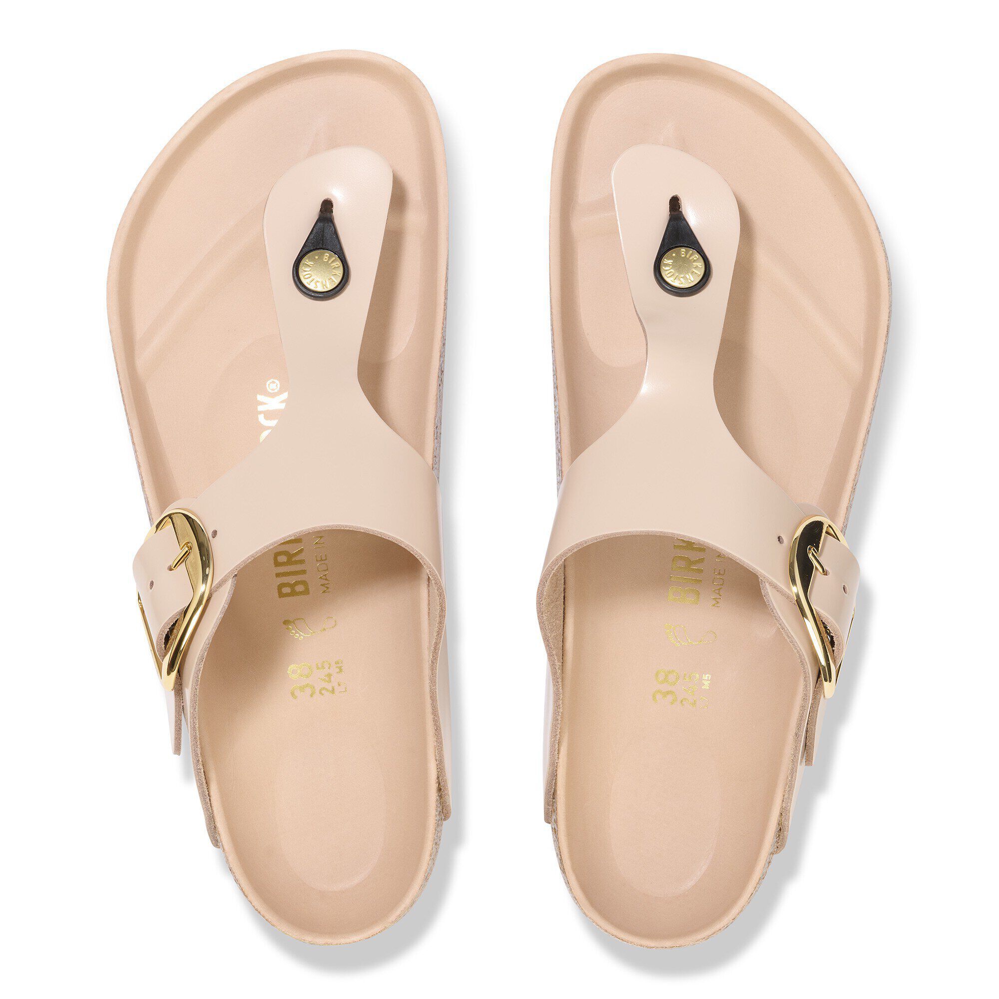Gizeh Big Buckle Natural Leather Patent - Image 2