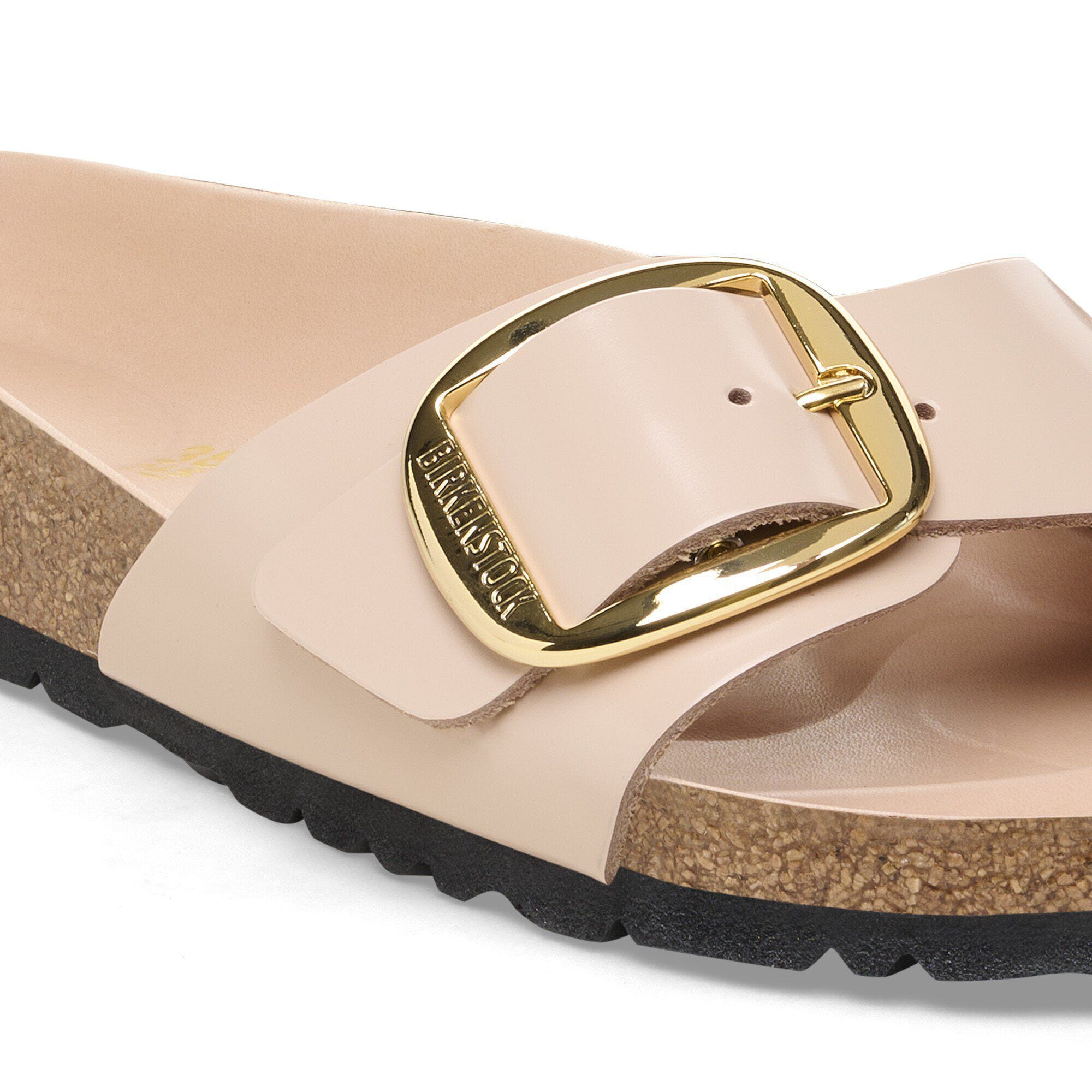 Madrid Big Buckle Natural Leather Patent - Image 7