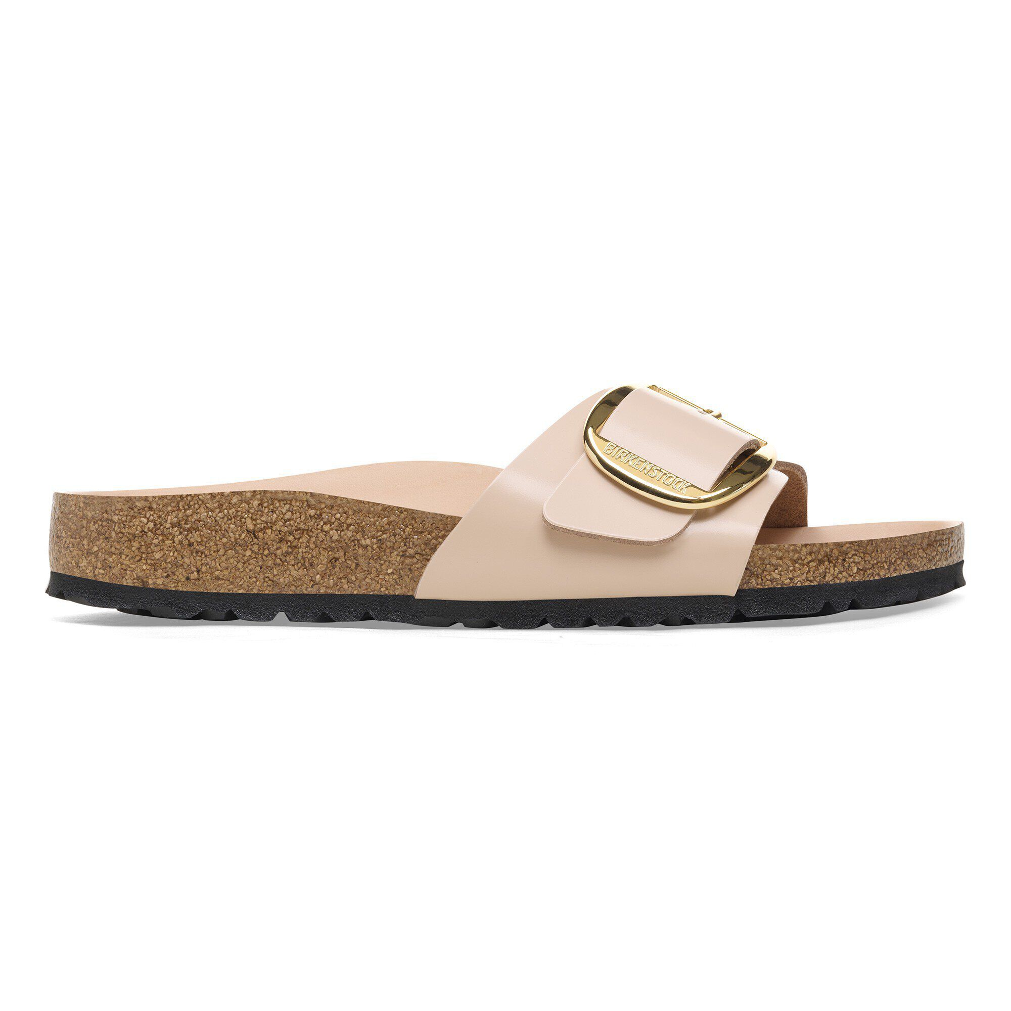 Madrid Big Buckle Natural Leather Patent - Image 3