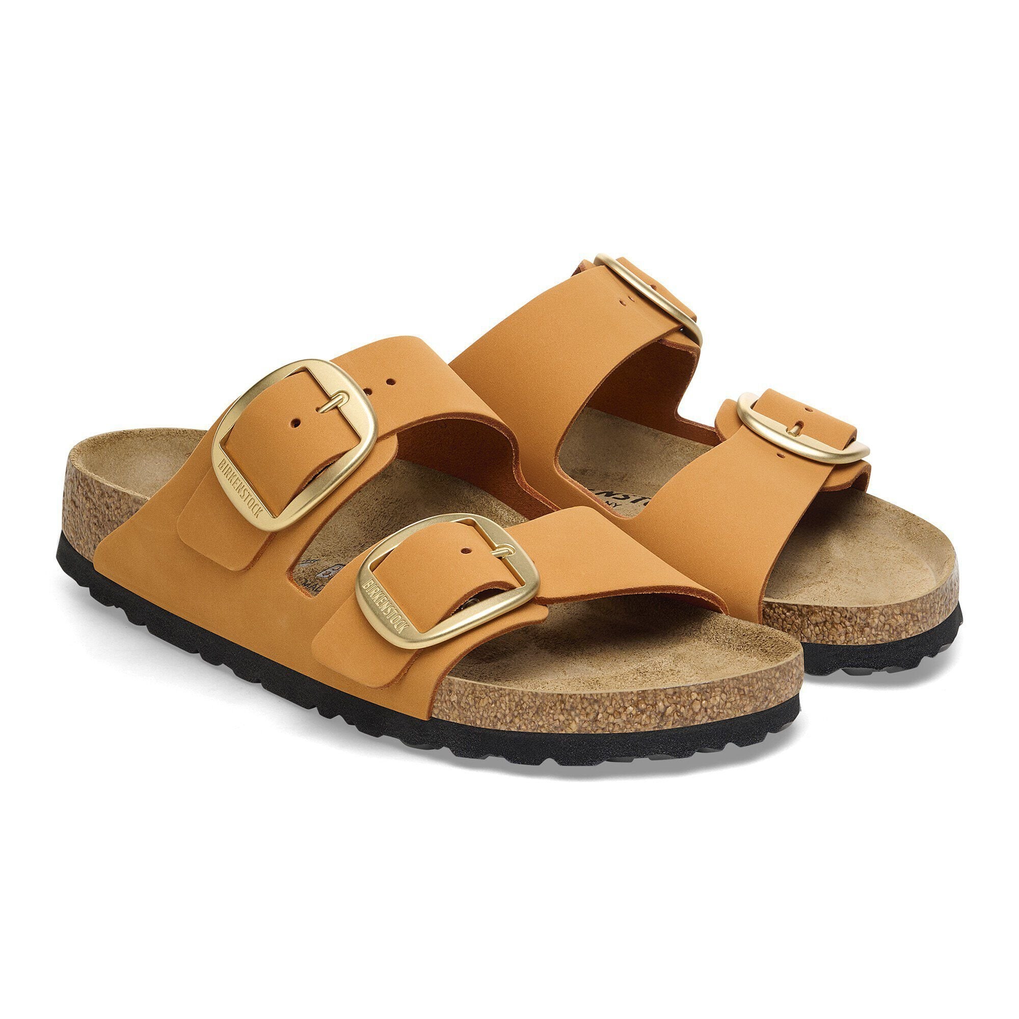 Arizona Big Buckle Nubuck Leather Burnt Orange - Image 5