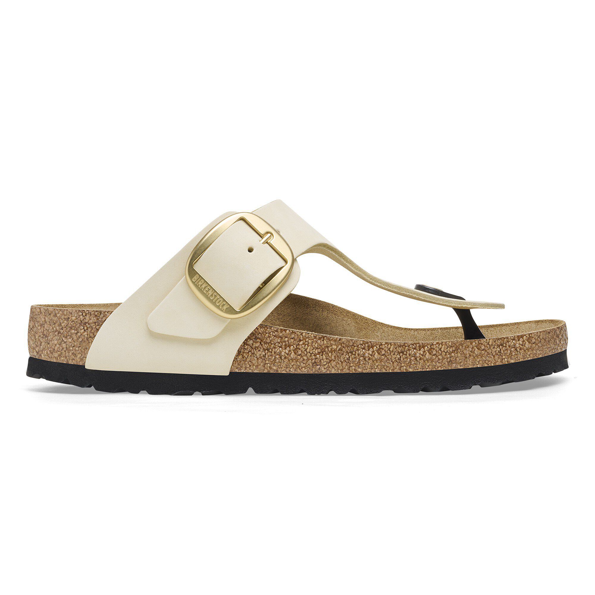 Gizeh Big Buckle Nubuck Leather Ecru - Image 3