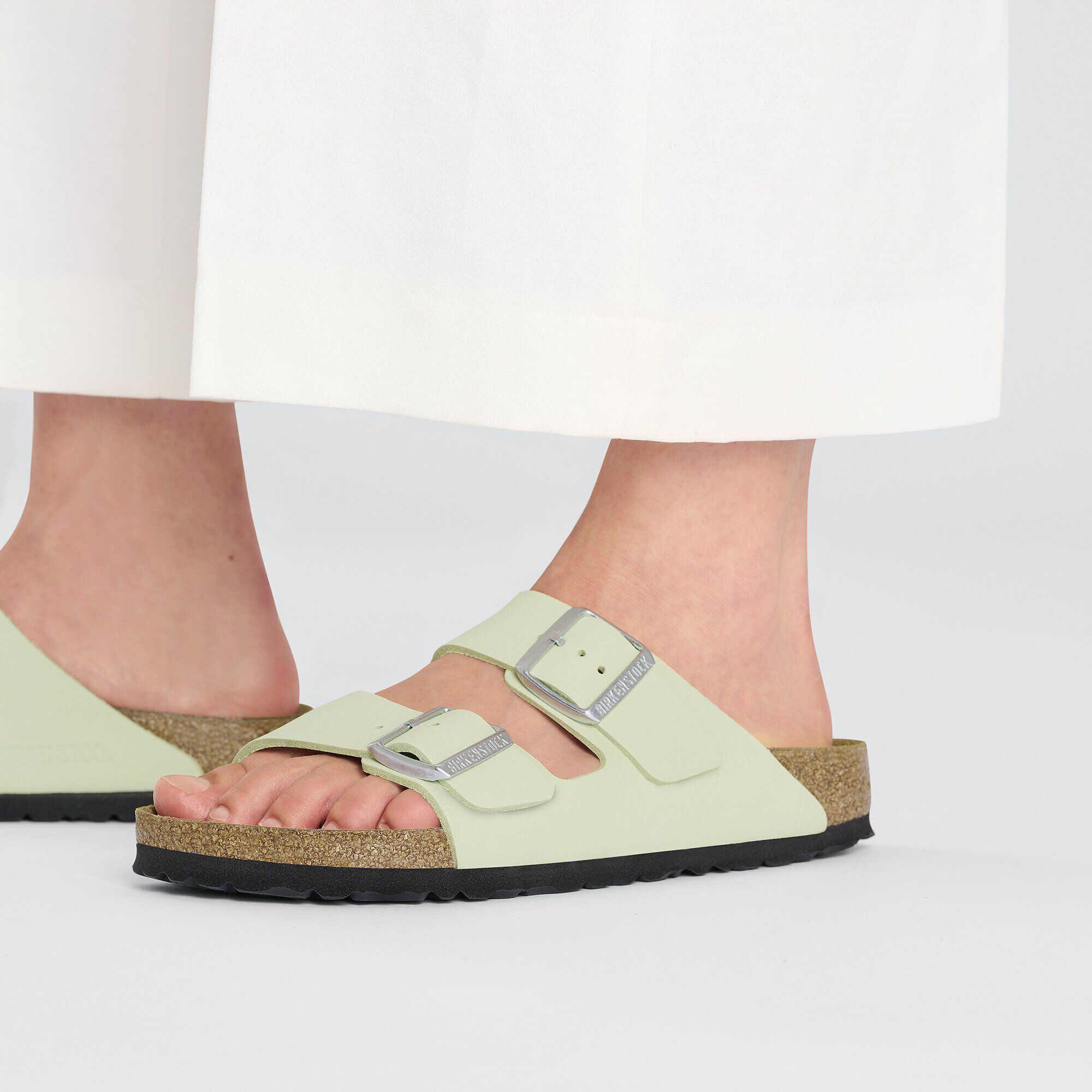Arizona Nubuck Leather Faded Lime - Image 7