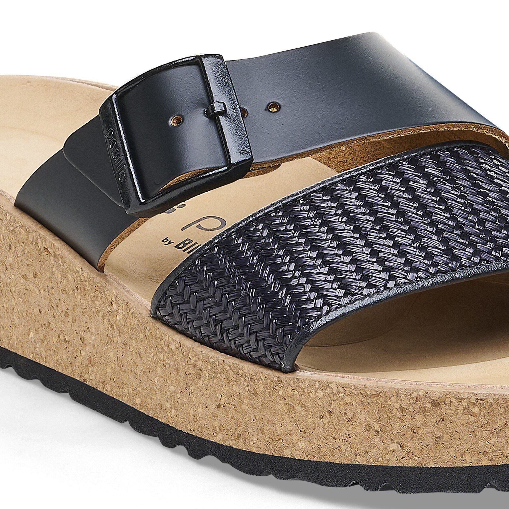 Almina Natural Leather-Synthetics Black - Image 6