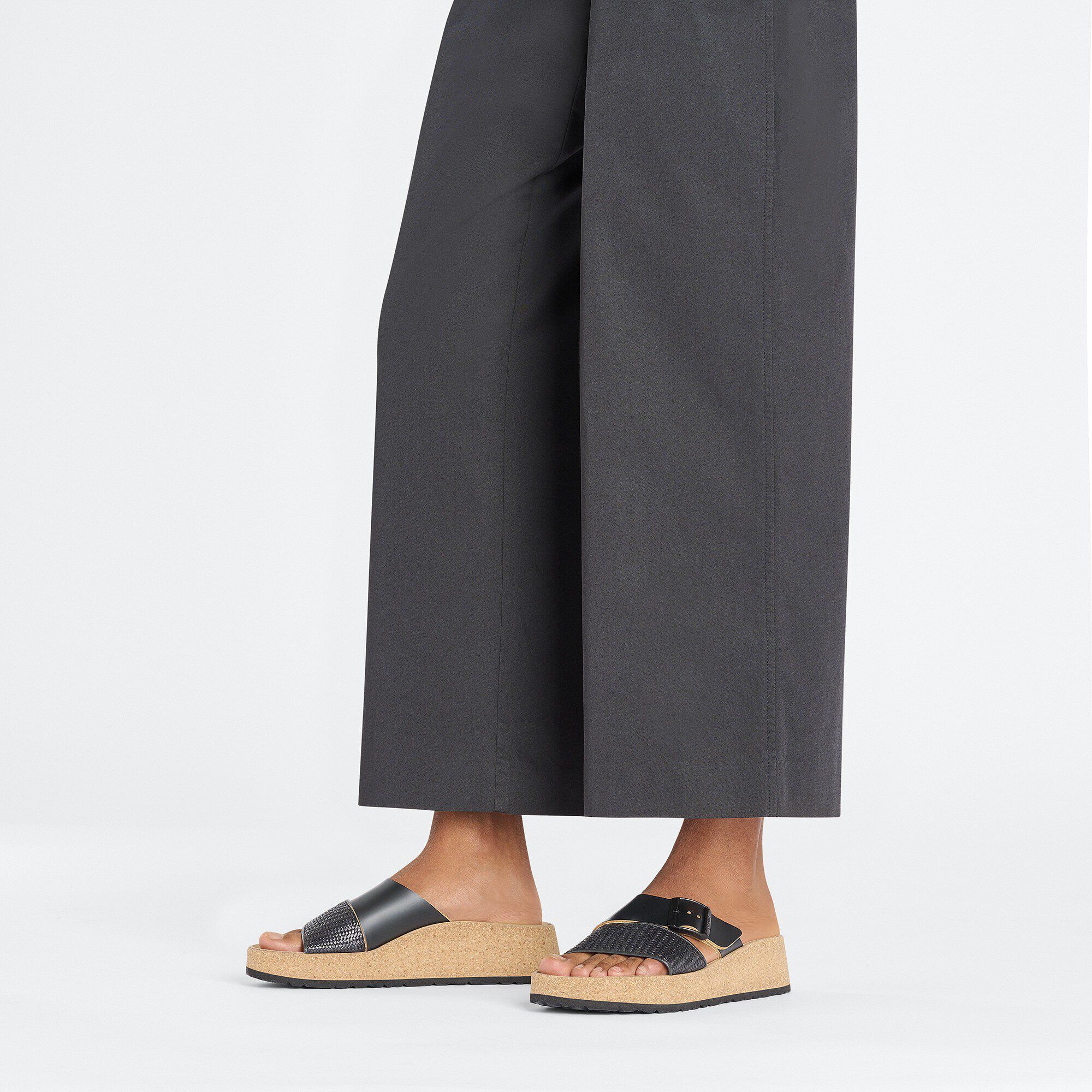 Almina Natural Leather-Synthetics Black - Image 8