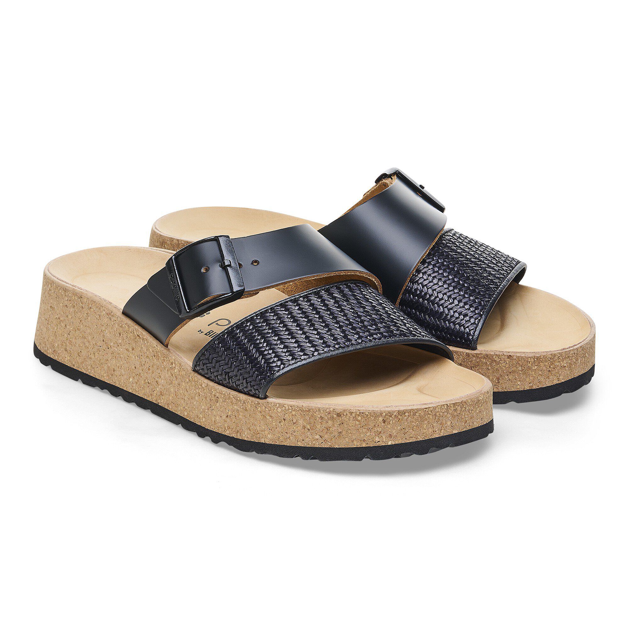 Almina Natural Leather-Synthetics Black - Image 4