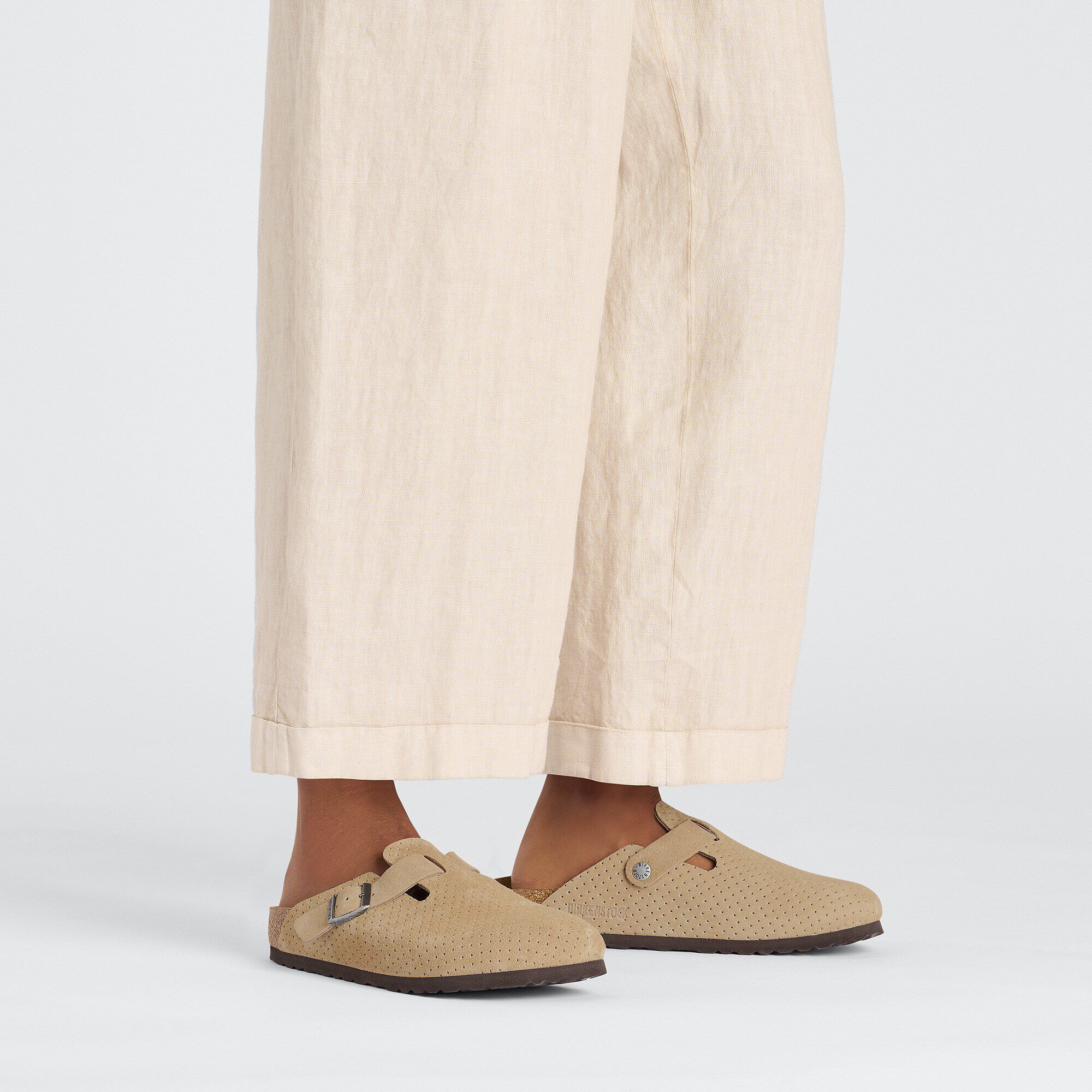 Boston Suede Embossed Dotted New Beige - Image 10