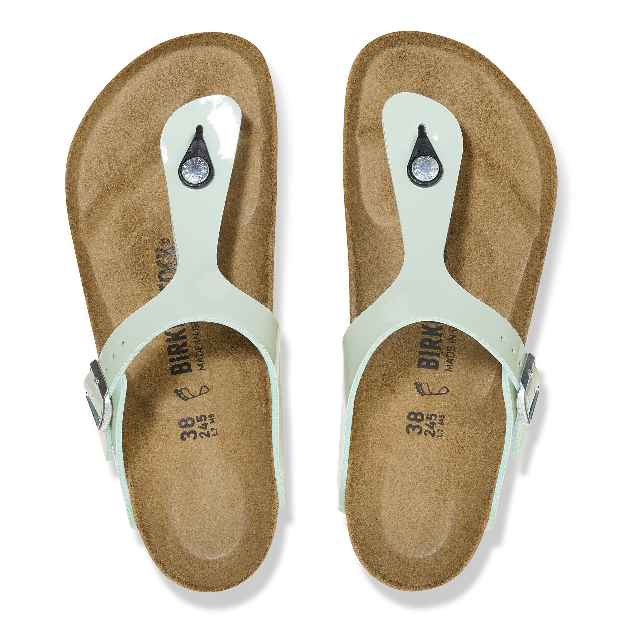 Gizeh Birko-Flor Patent Patent Surf Green - Image 2