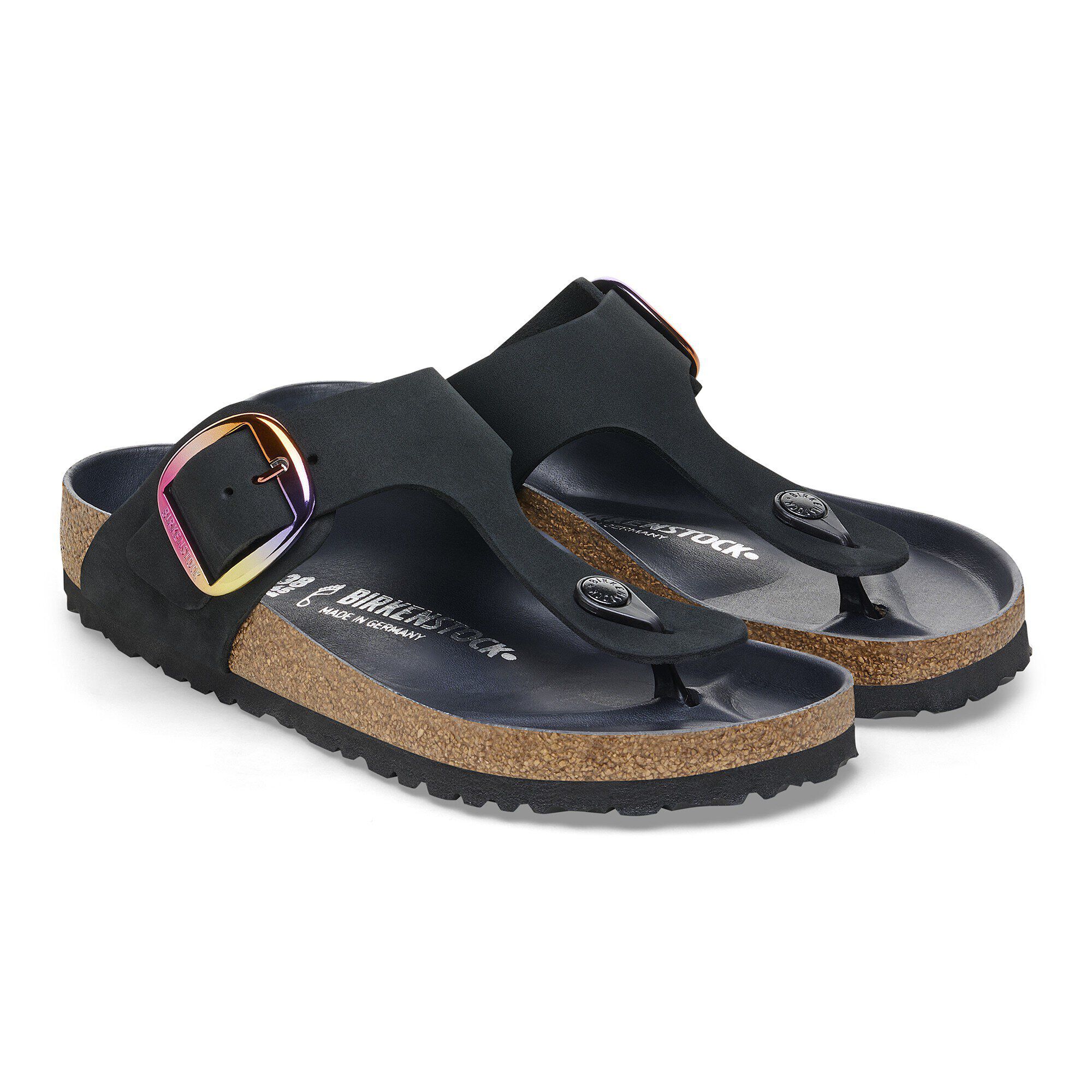 Gizeh Big Buckle Nubuck Leather Black - Image 6
