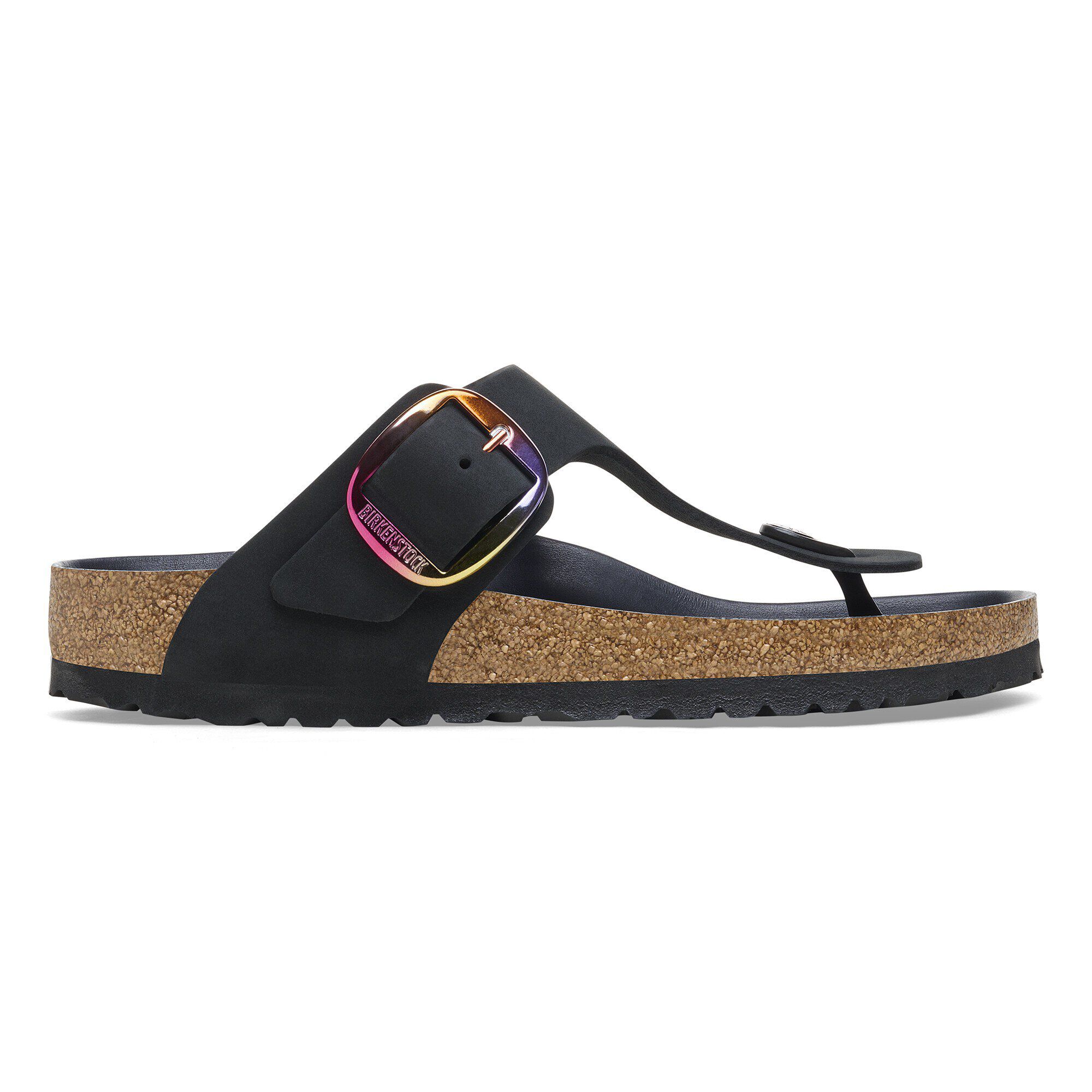 Gizeh Big Buckle Nubuck Leather Black - Image 3