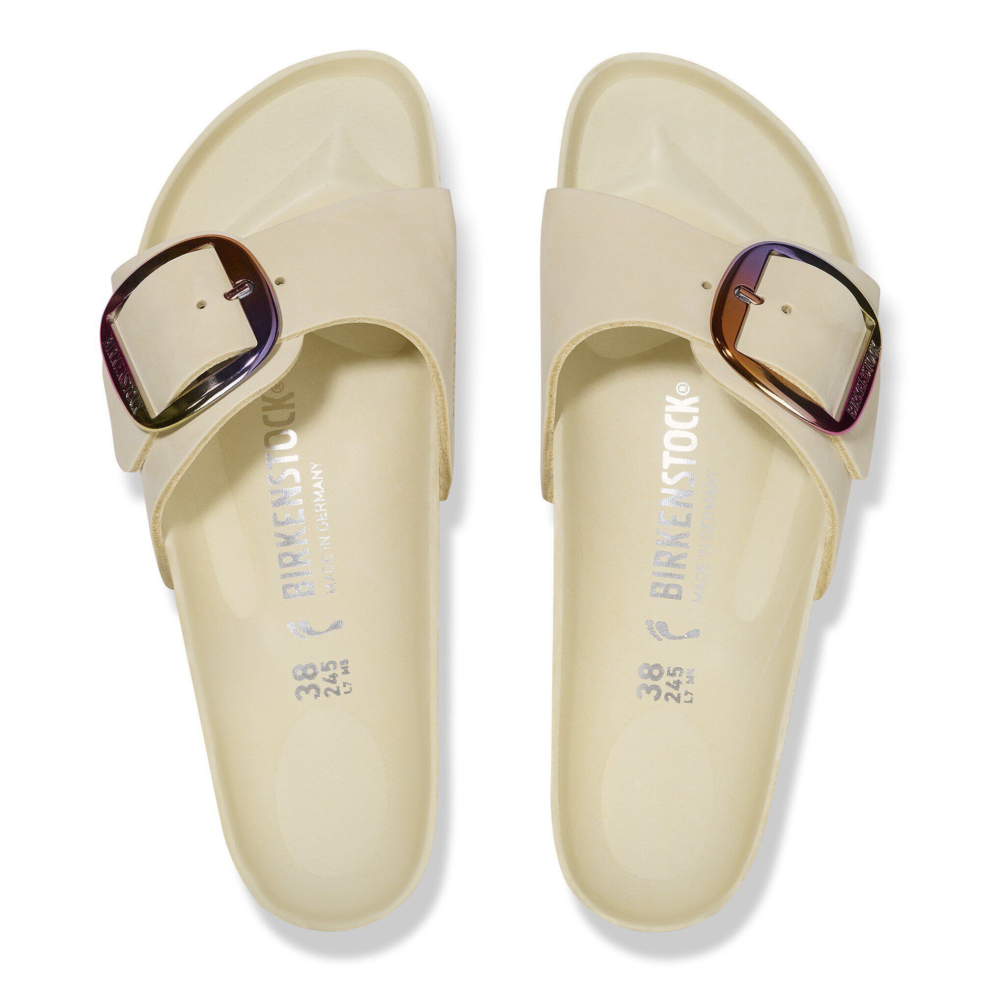 Madrid Big Buckle Natural Leather Nubuck - Image 2