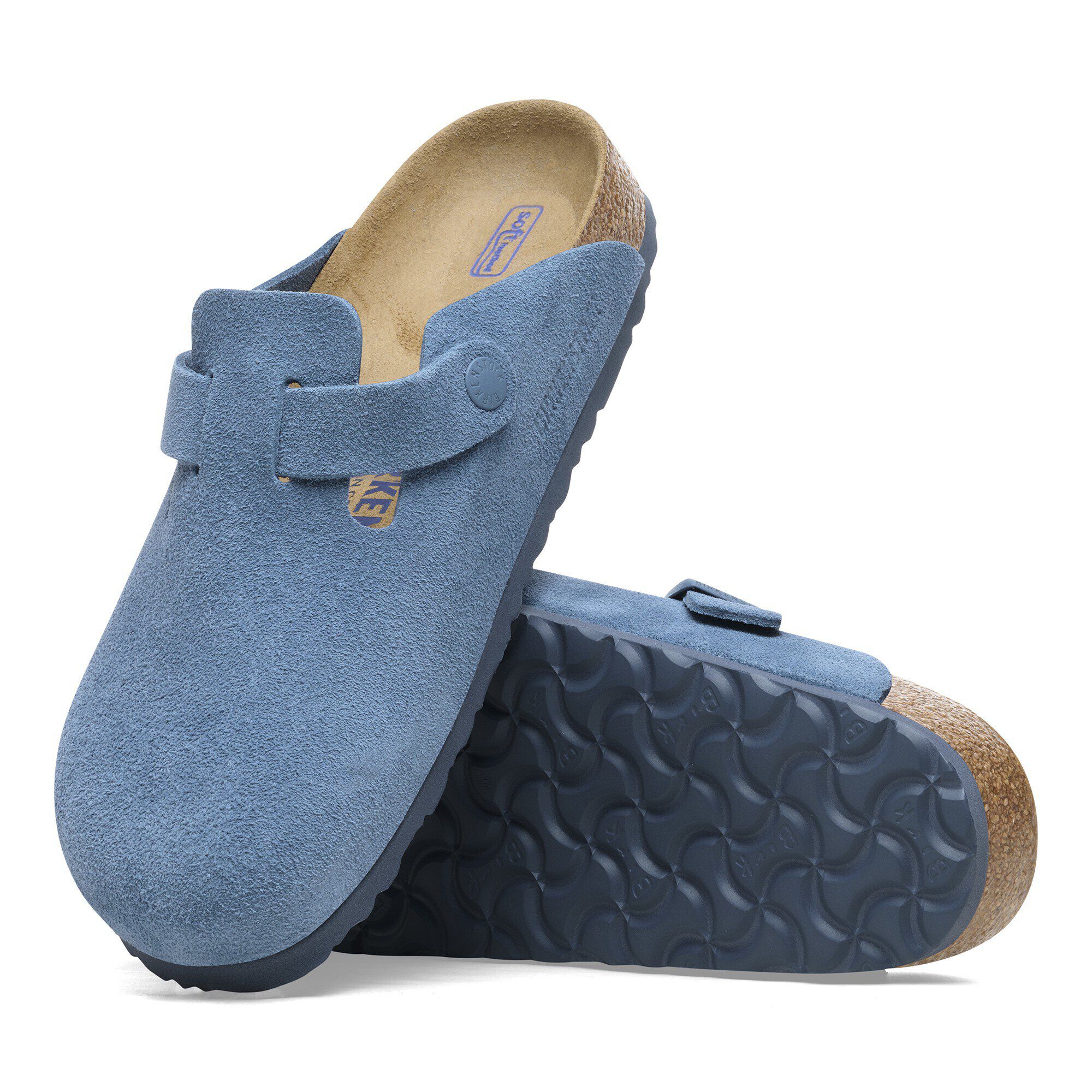 Boston Soft Footbed Suede Leather Elemental Blue - Image 6
