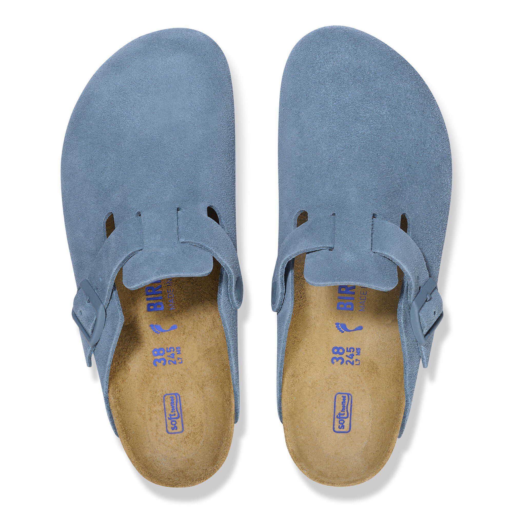 Boston Soft Footbed Suede Leather Elemental Blue - Image 2