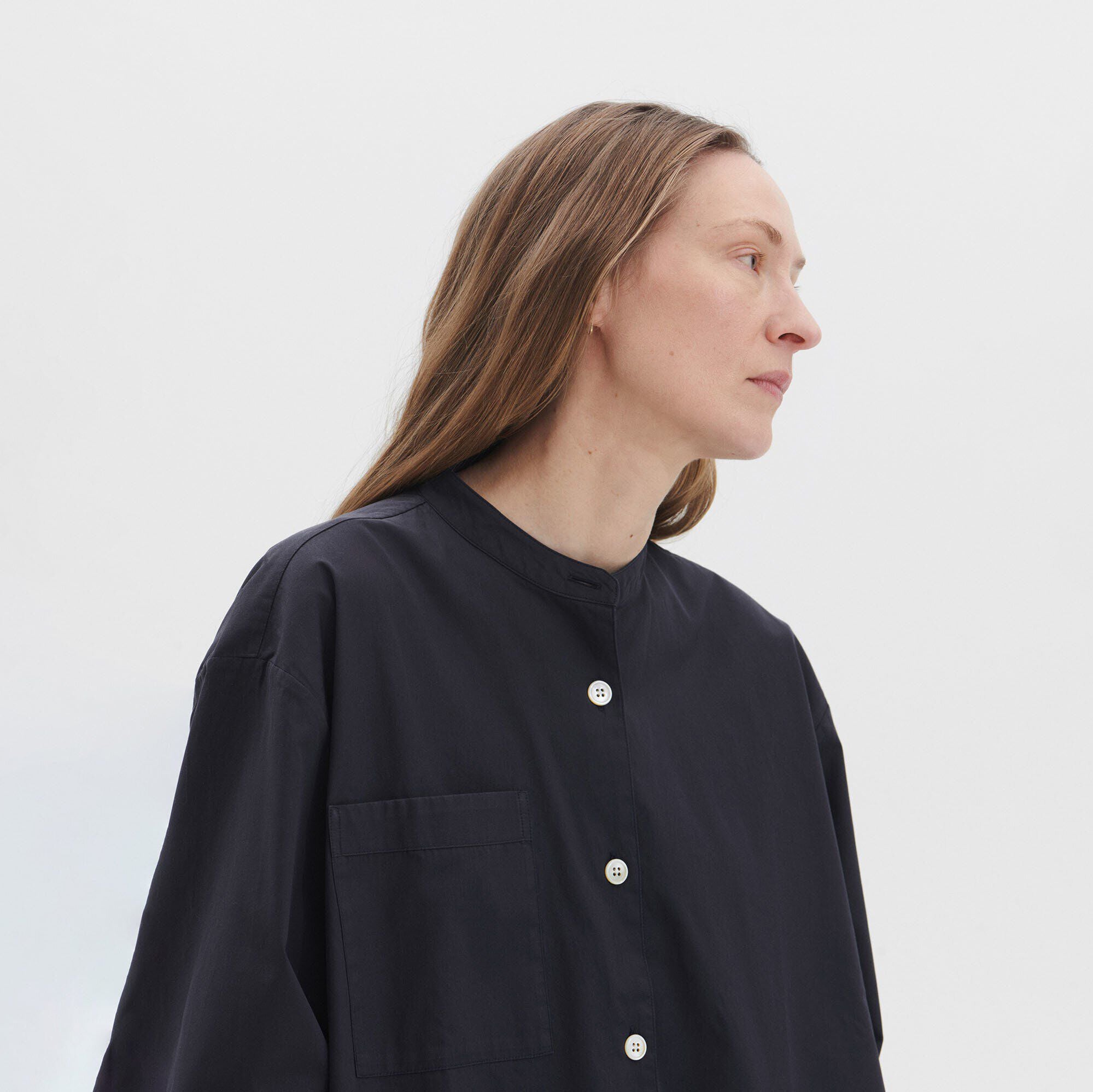 Tekla Long-Sleeved Shirt Slate - Image 3