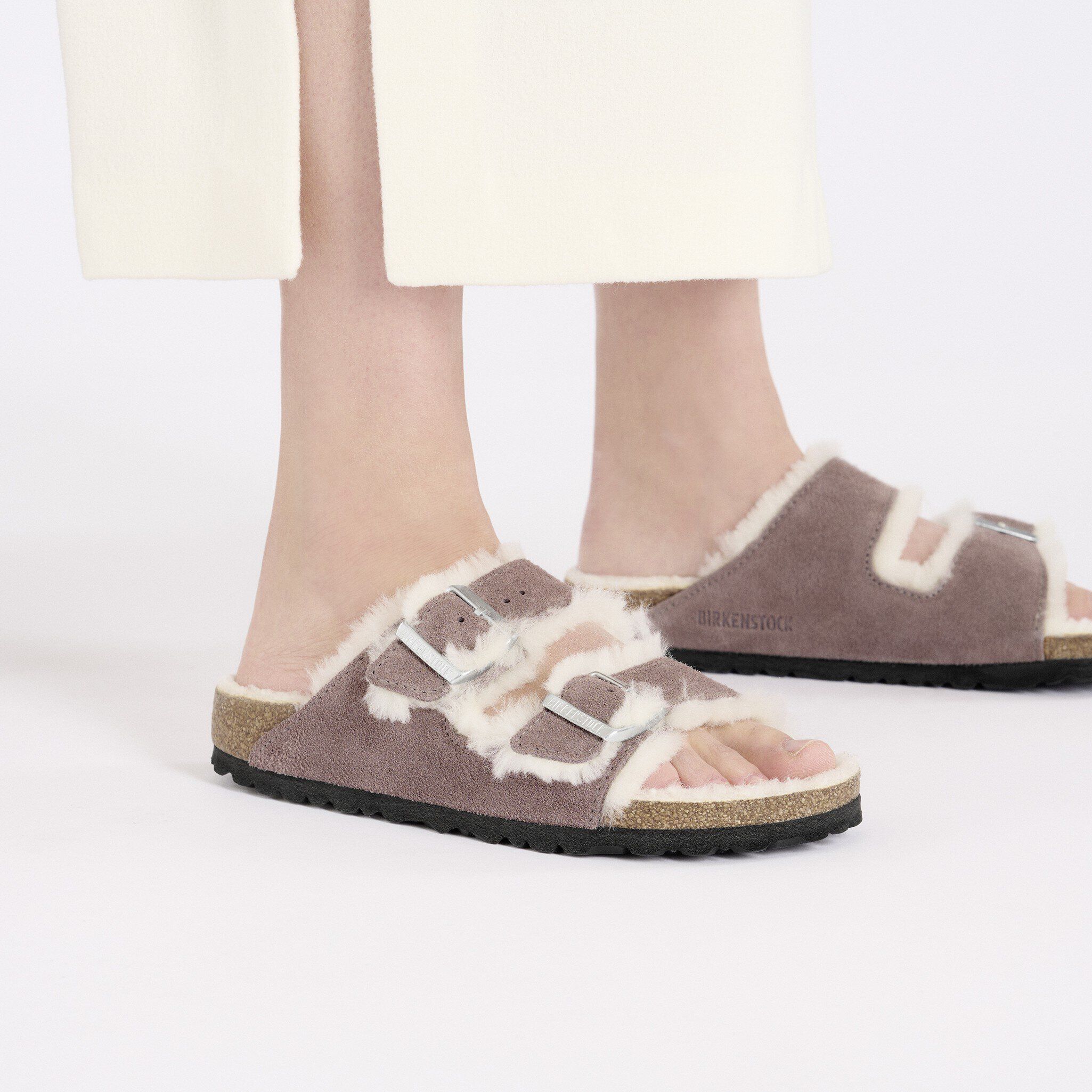 Arizona Shearling Suede Leather-Shearling Faded Purple - Image 4