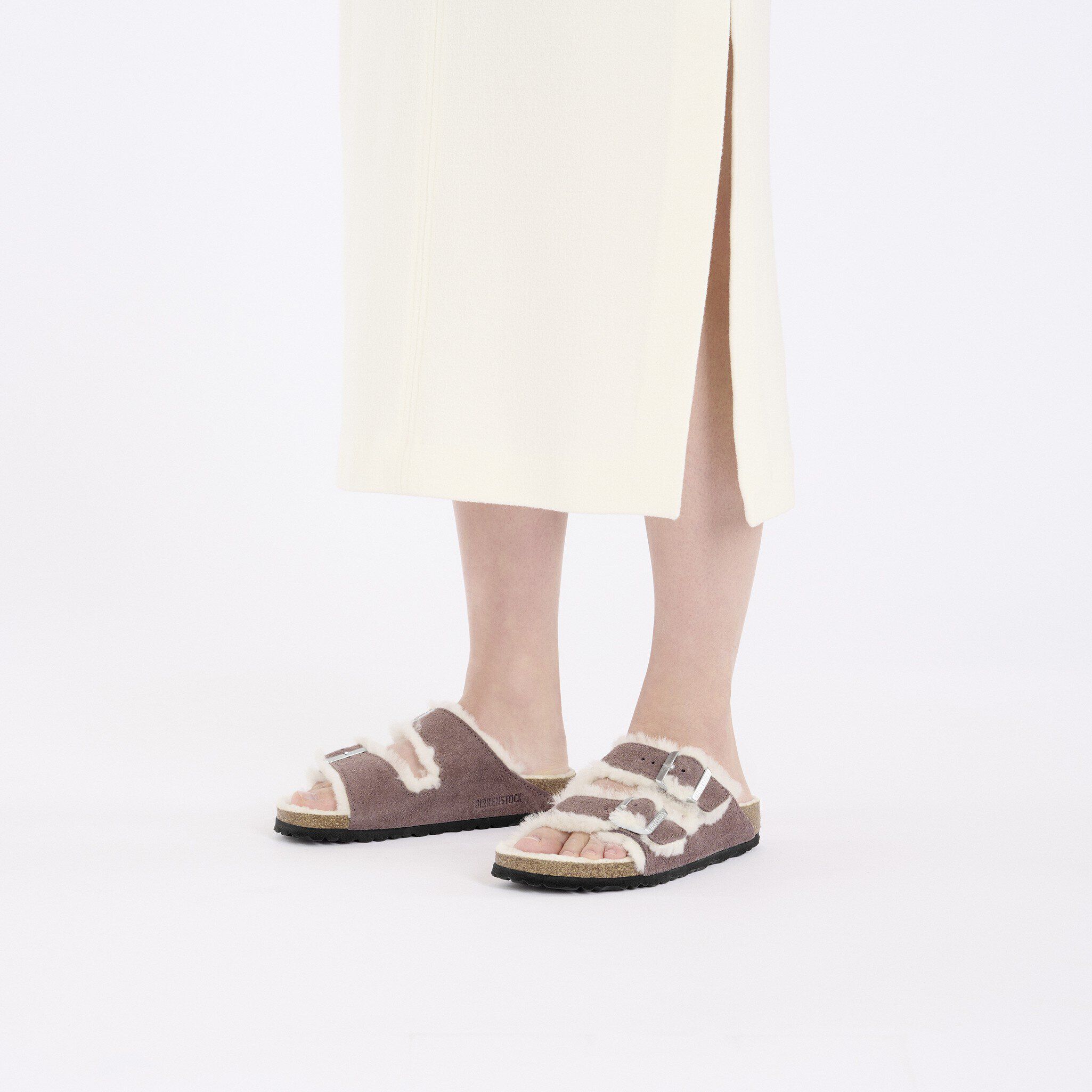 Arizona Shearling Suede Leather-Shearling Faded Purple - Image 5