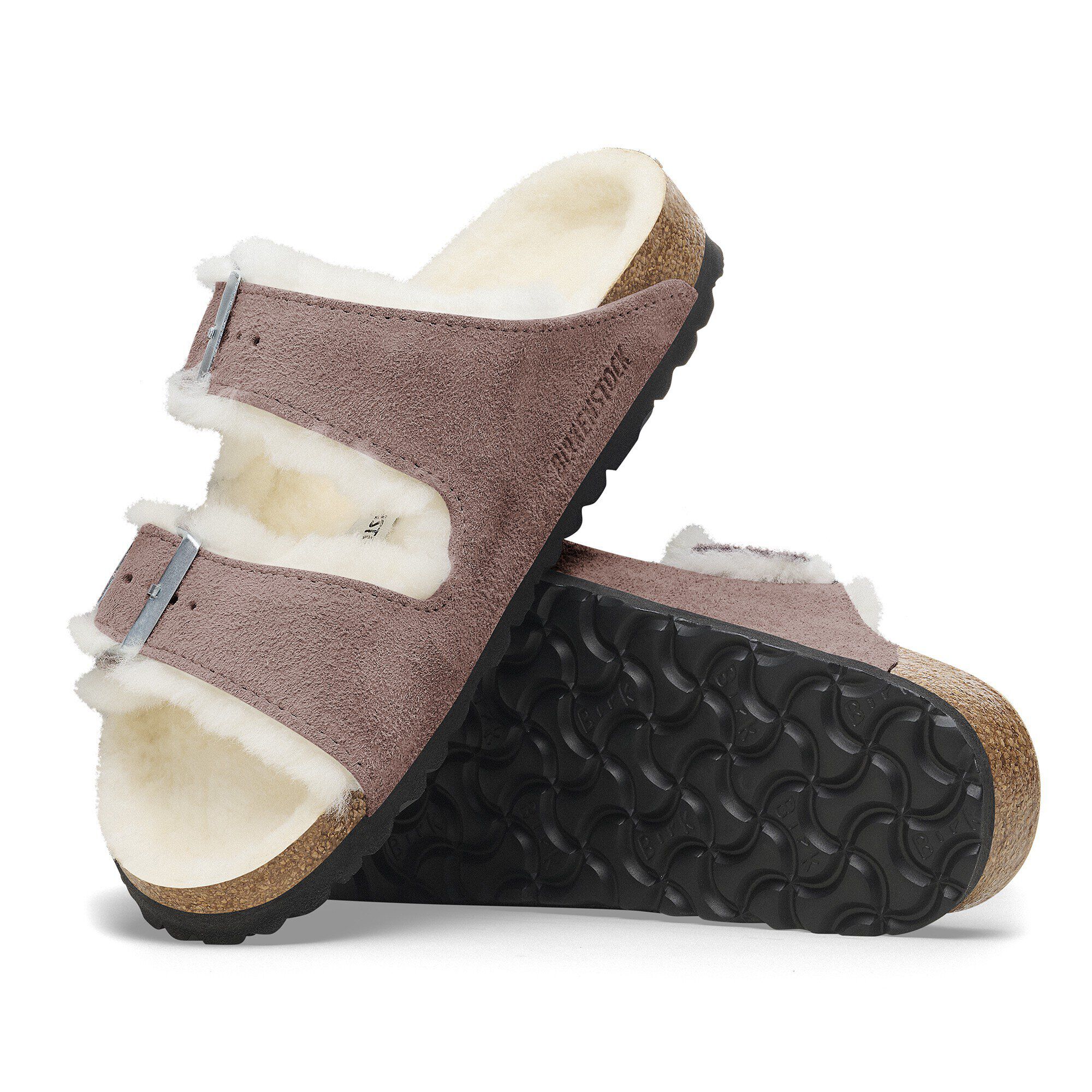 Arizona Shearling Suede Leather-Shearling Faded Purple - Image 8